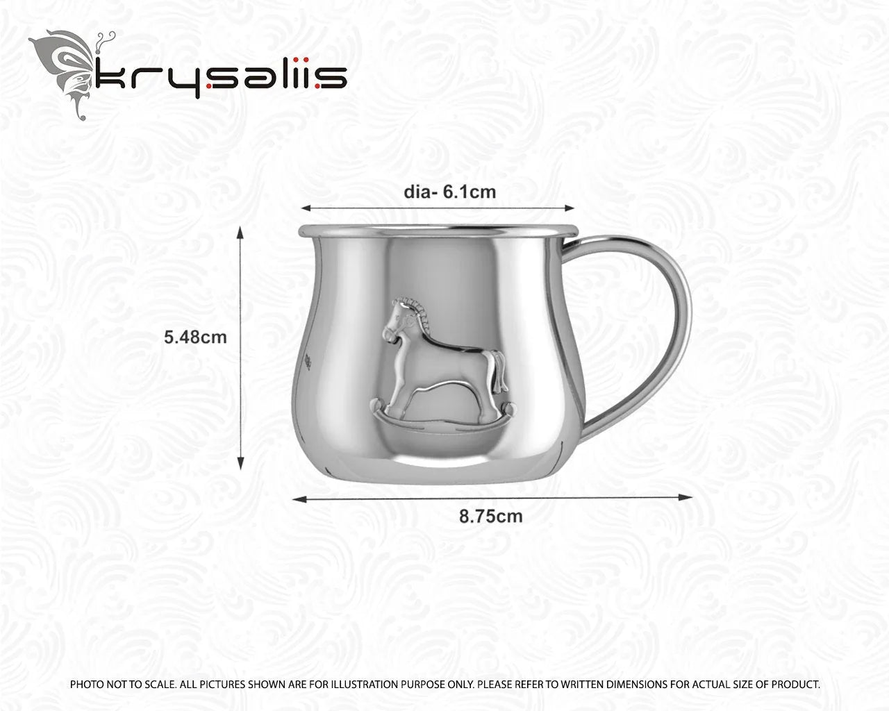 Krysaliis Silver Plated Baby Cup - Horse - The Mayfair Hall