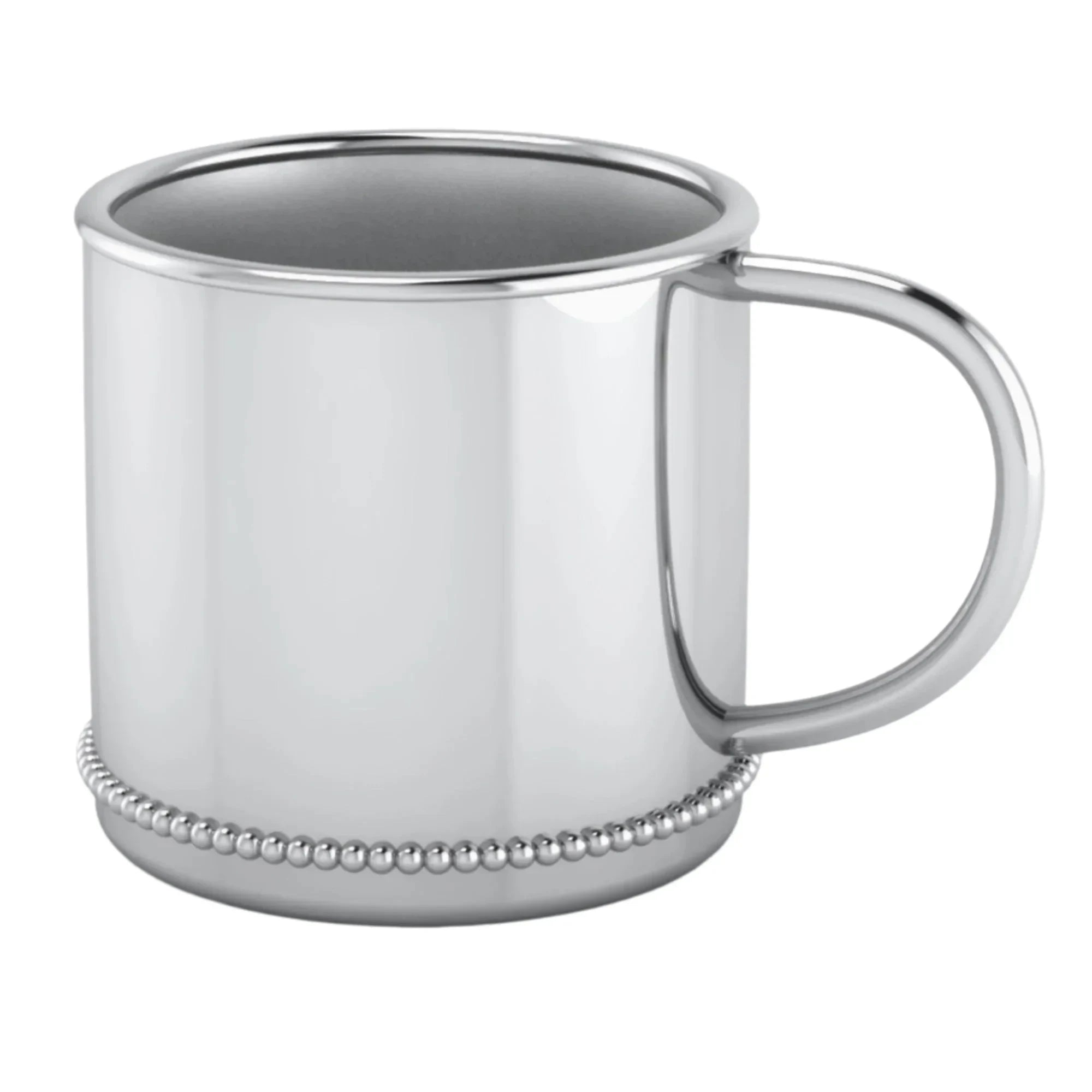 Krysaliis Classic Silver Plated Baby Cup - Beaded - The Mayfair Hall