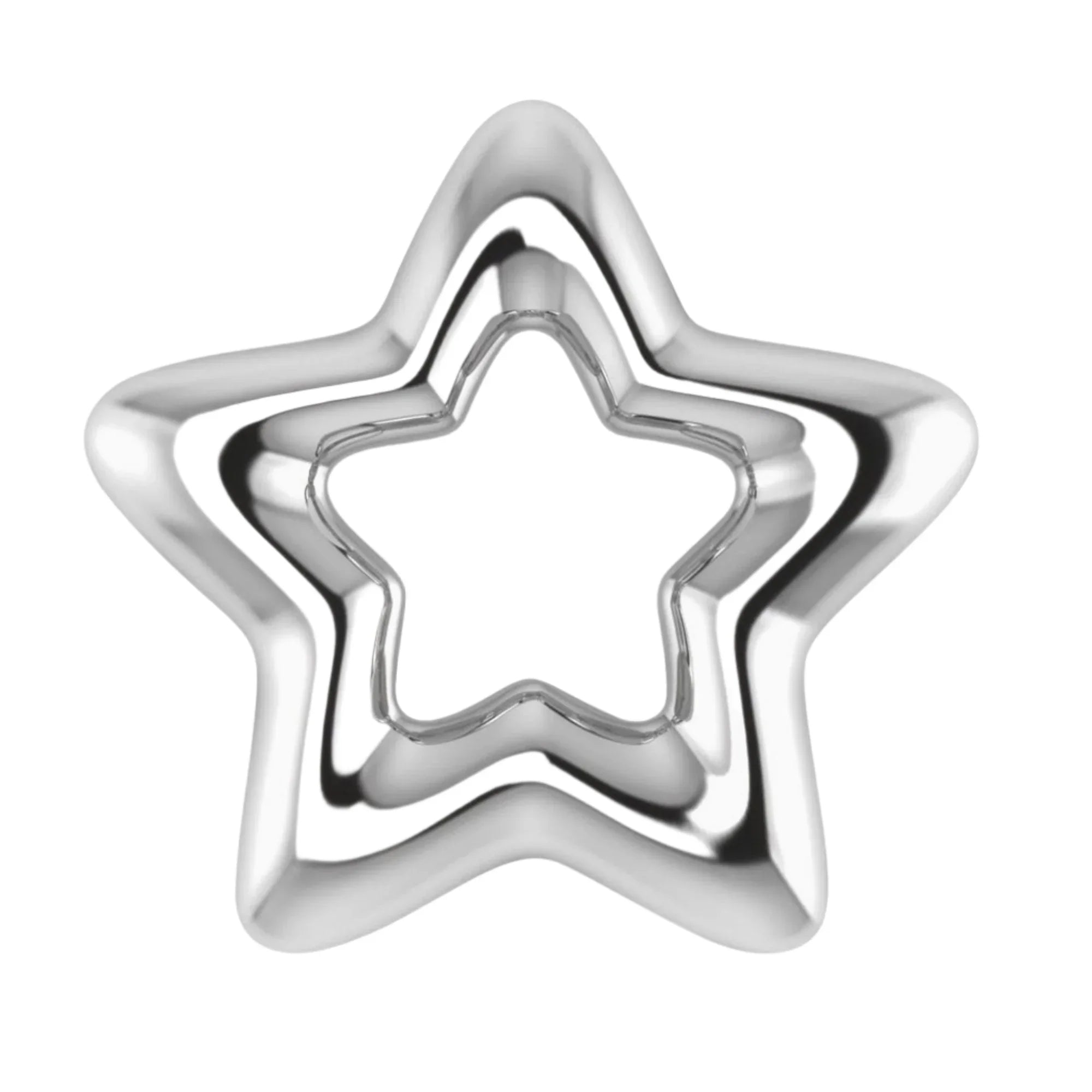 Krysaliis Silver Plated Baby Rattle - Star - The Mayfair Hall