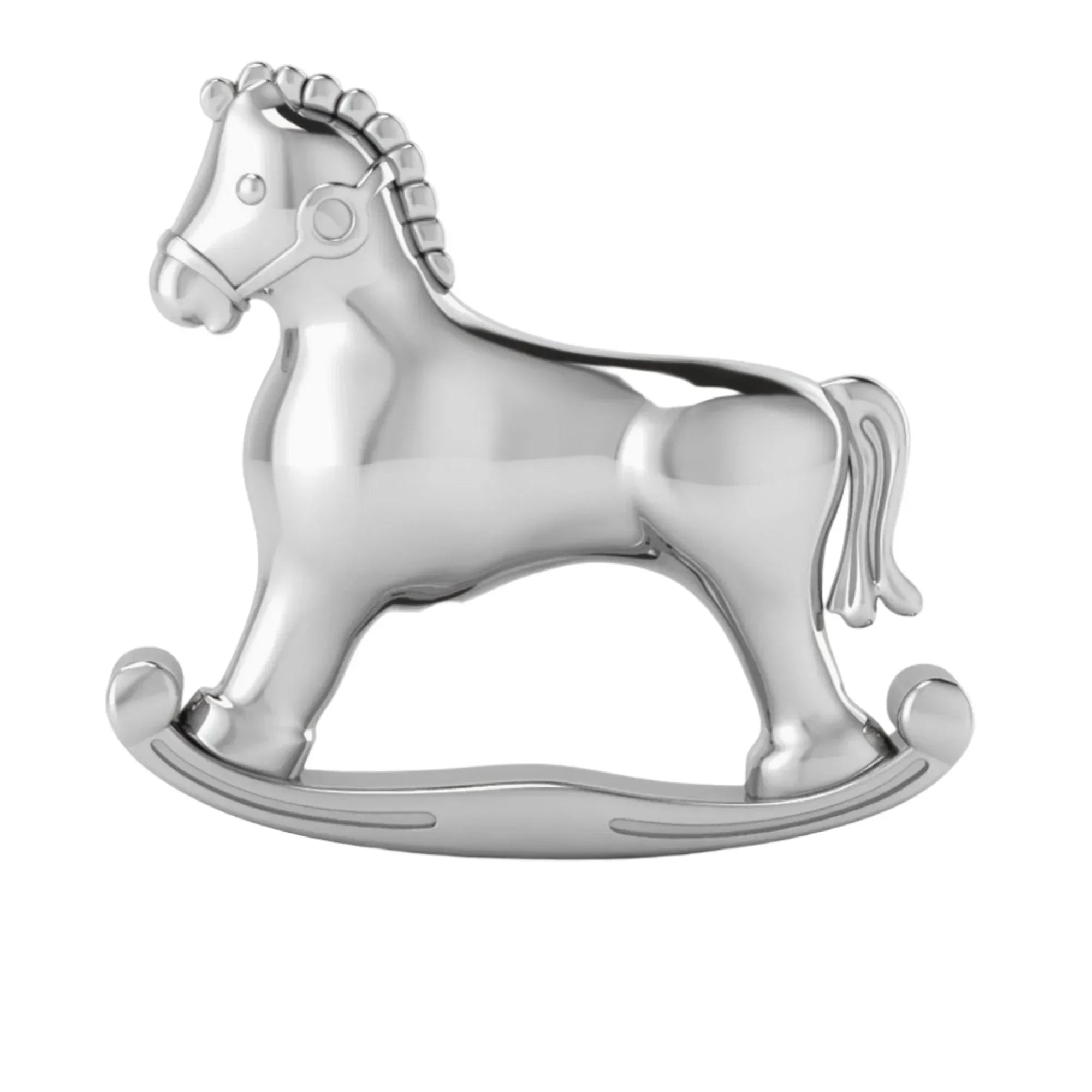 Krysaliis Silver Plated Baby Rattle - Horse - The Mayfair Hall