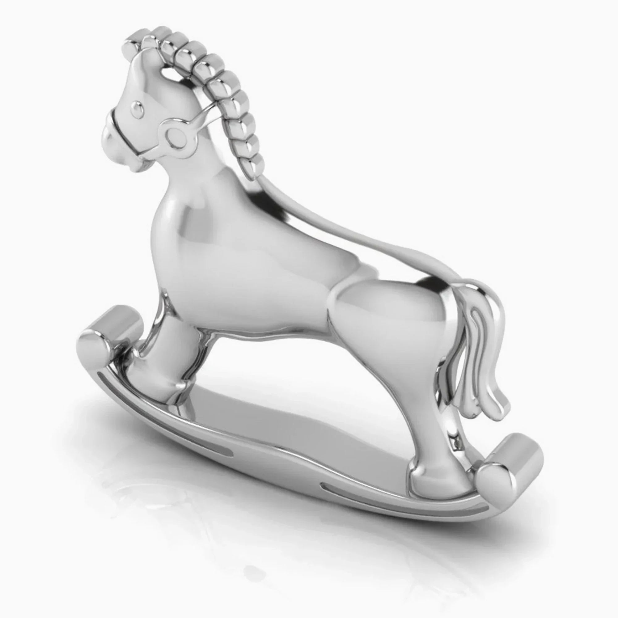 Krysaliis Silver Plated Baby Rattle - Horse - The Mayfair Hall