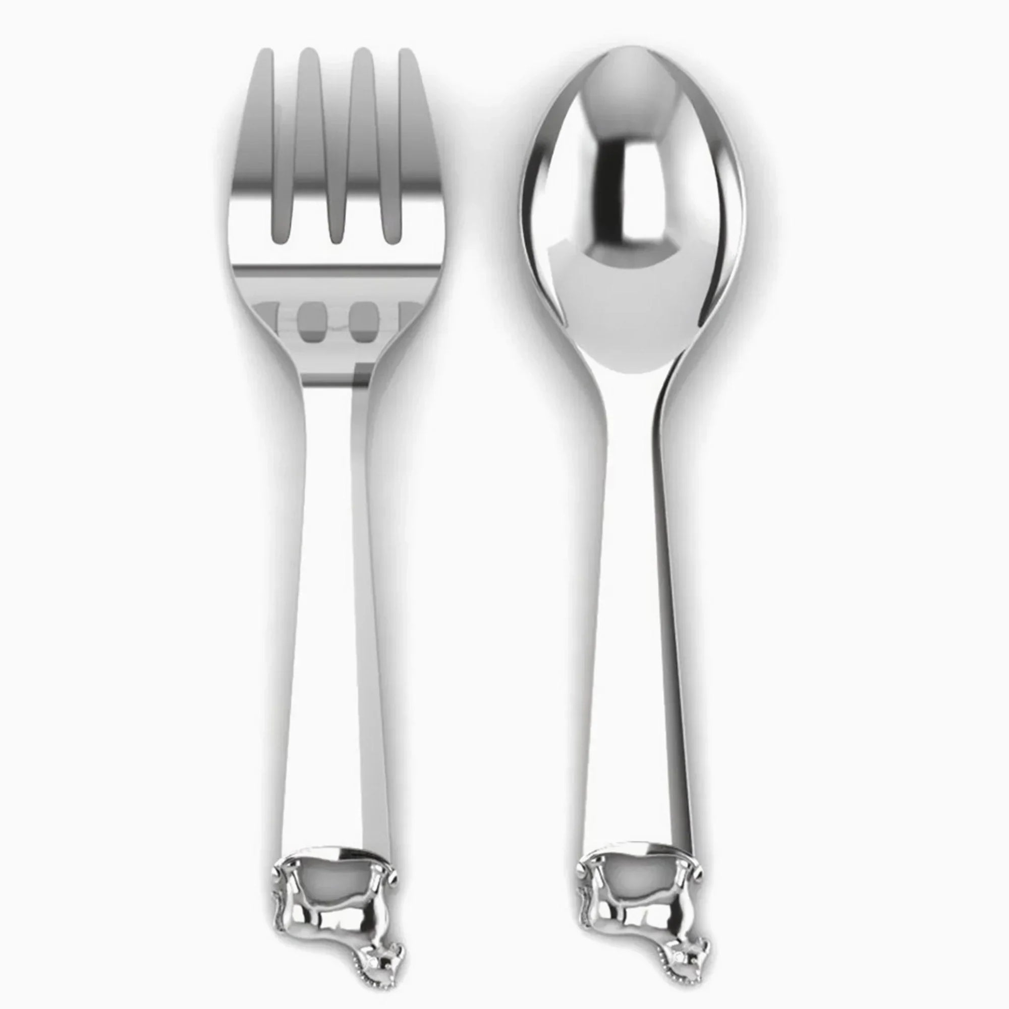 Horse Silver Plated Baby Spoon and Fork Set by Krysaliis - The Mayfair Hall