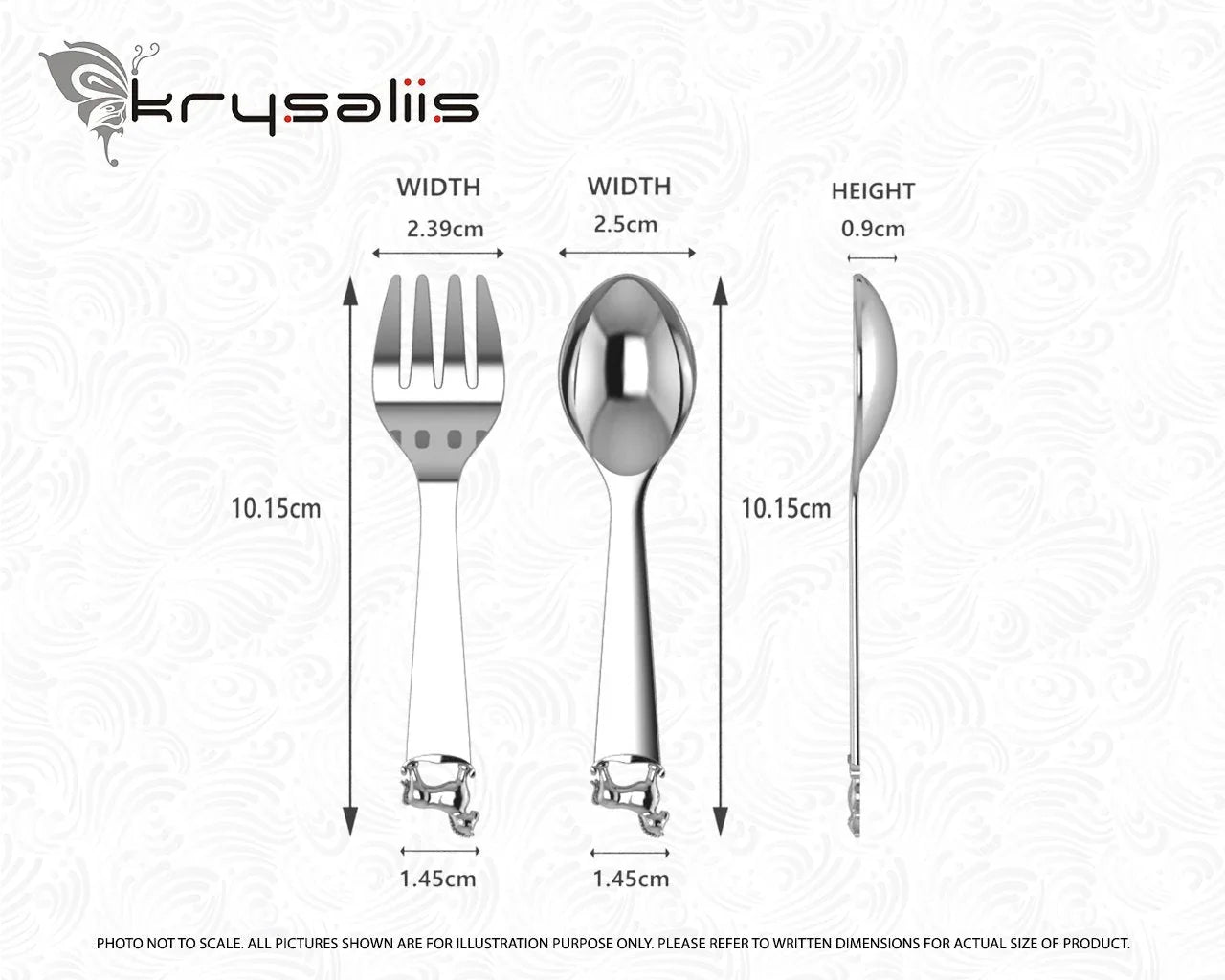 Horse Silver Plated Baby Spoon and Fork Set by Krysaliis - The Mayfair Hall