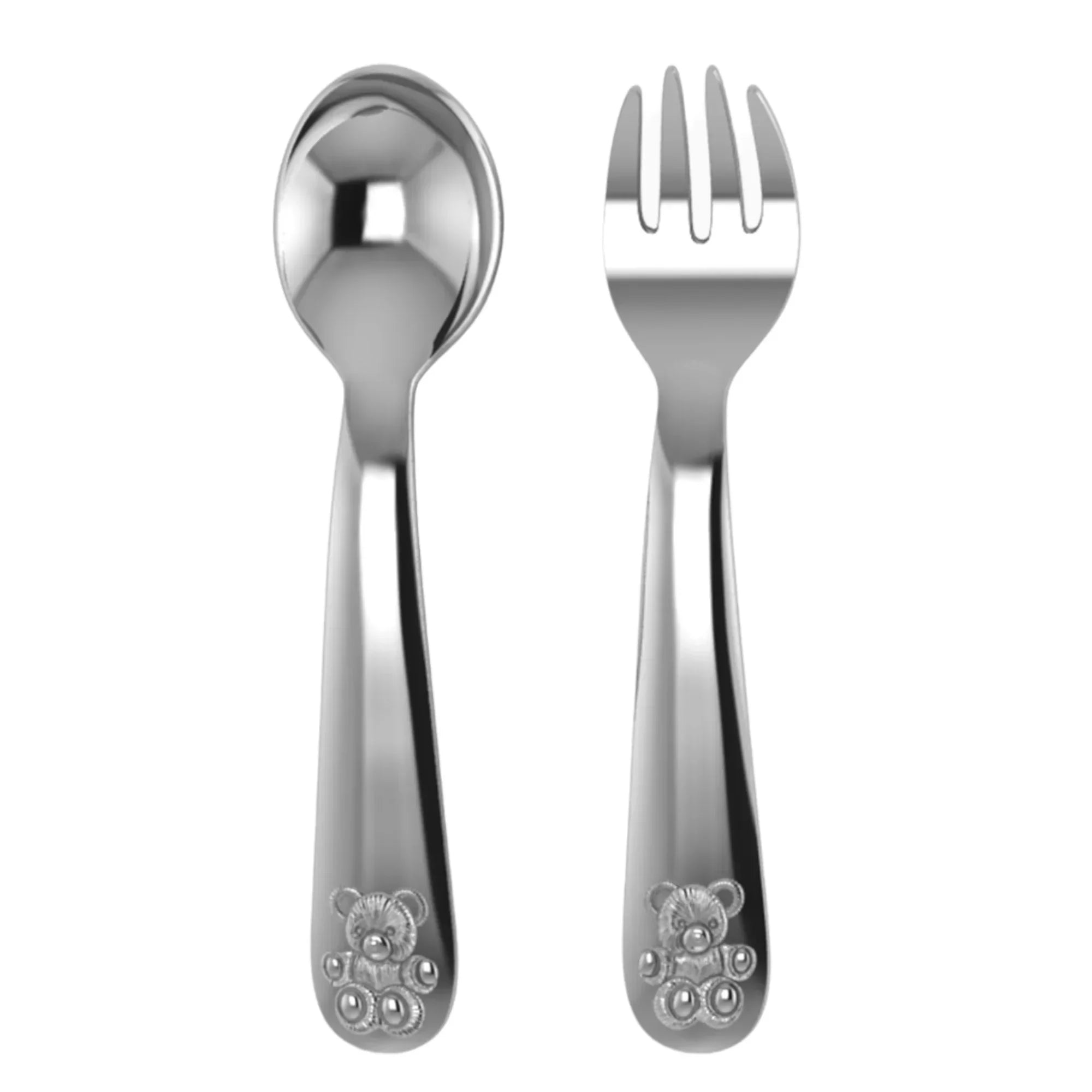 Teddy Silver Plate Classic Spoon Fork Set by Krysaliis - The Mayfair Hall