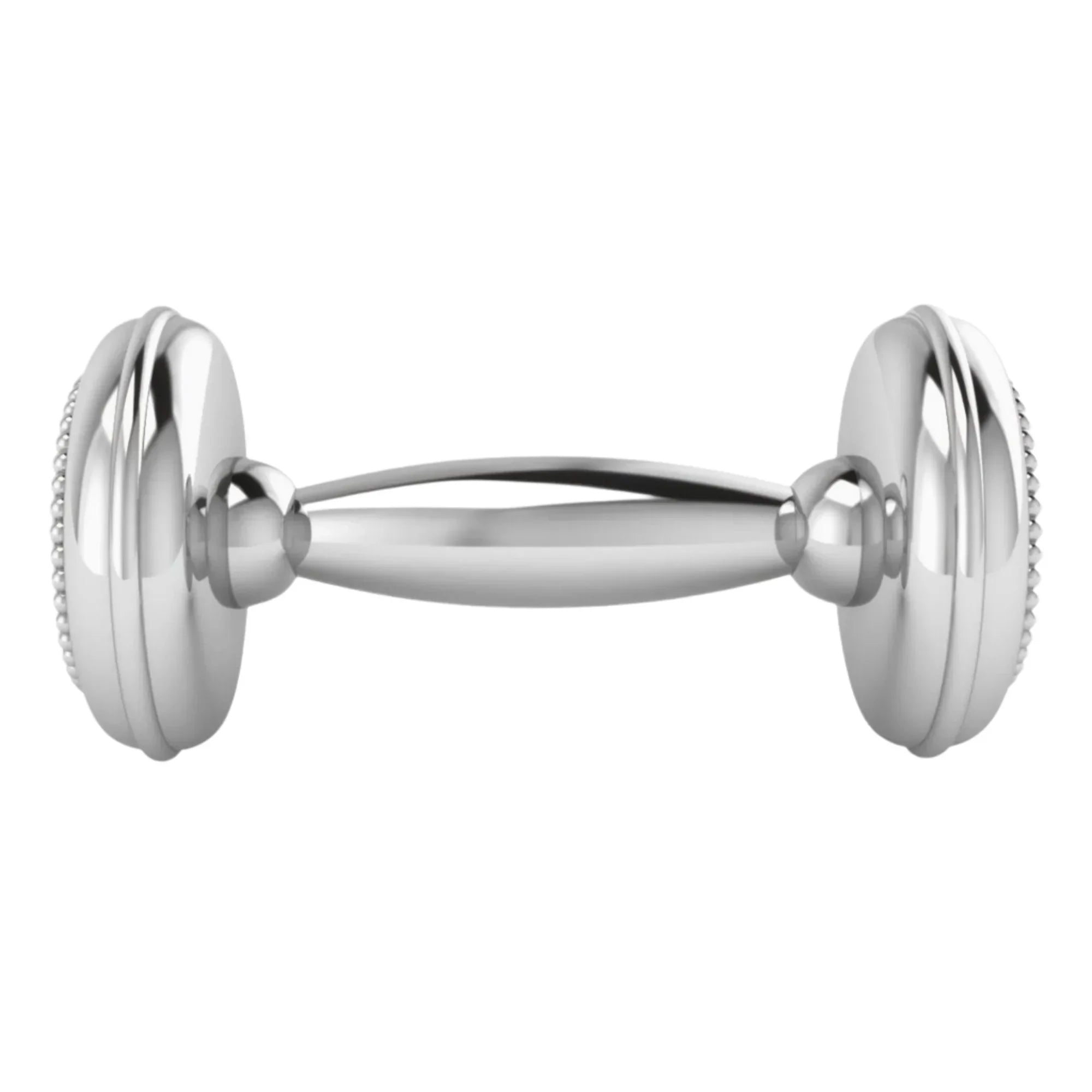Krysaliis Sterling Silver Dumbbell - Beaded Cross - The Mayfair Hall