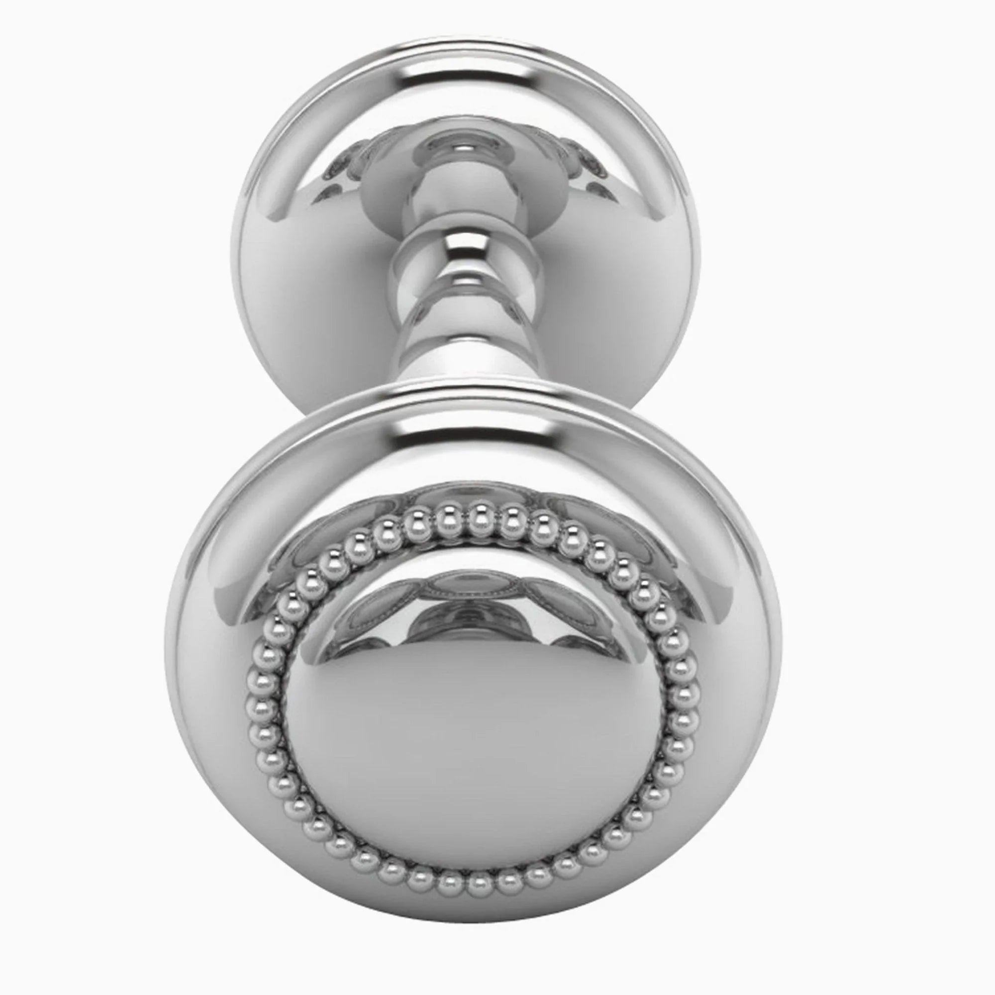 Krysaliis Sterling Silver Dumbbell Rattle - Beaded - The Mayfair Hall