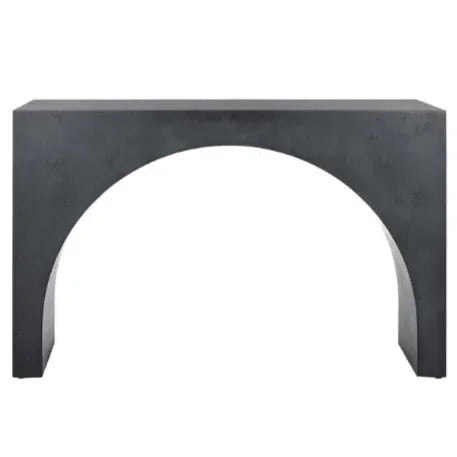 Katelynn Burled Mappa Wood Console Table in Gray - The Mayfair Hall