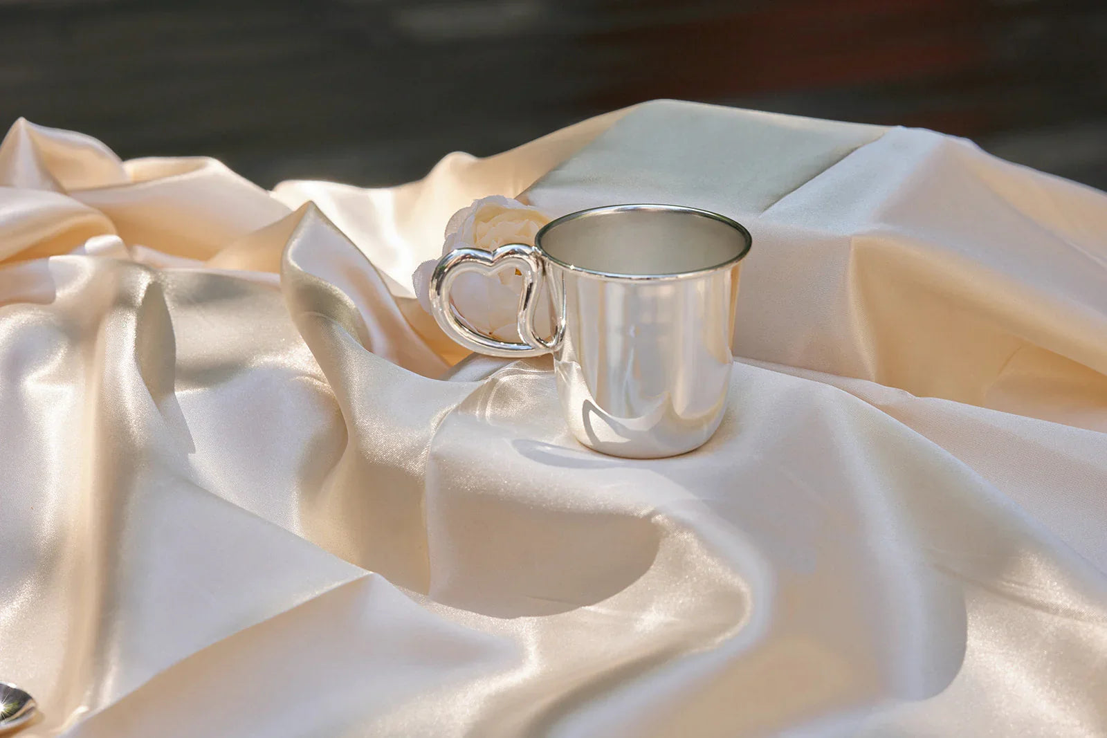 Krysaliis Sterling Silver Baby Cup - Heart - The Mayfair Hall