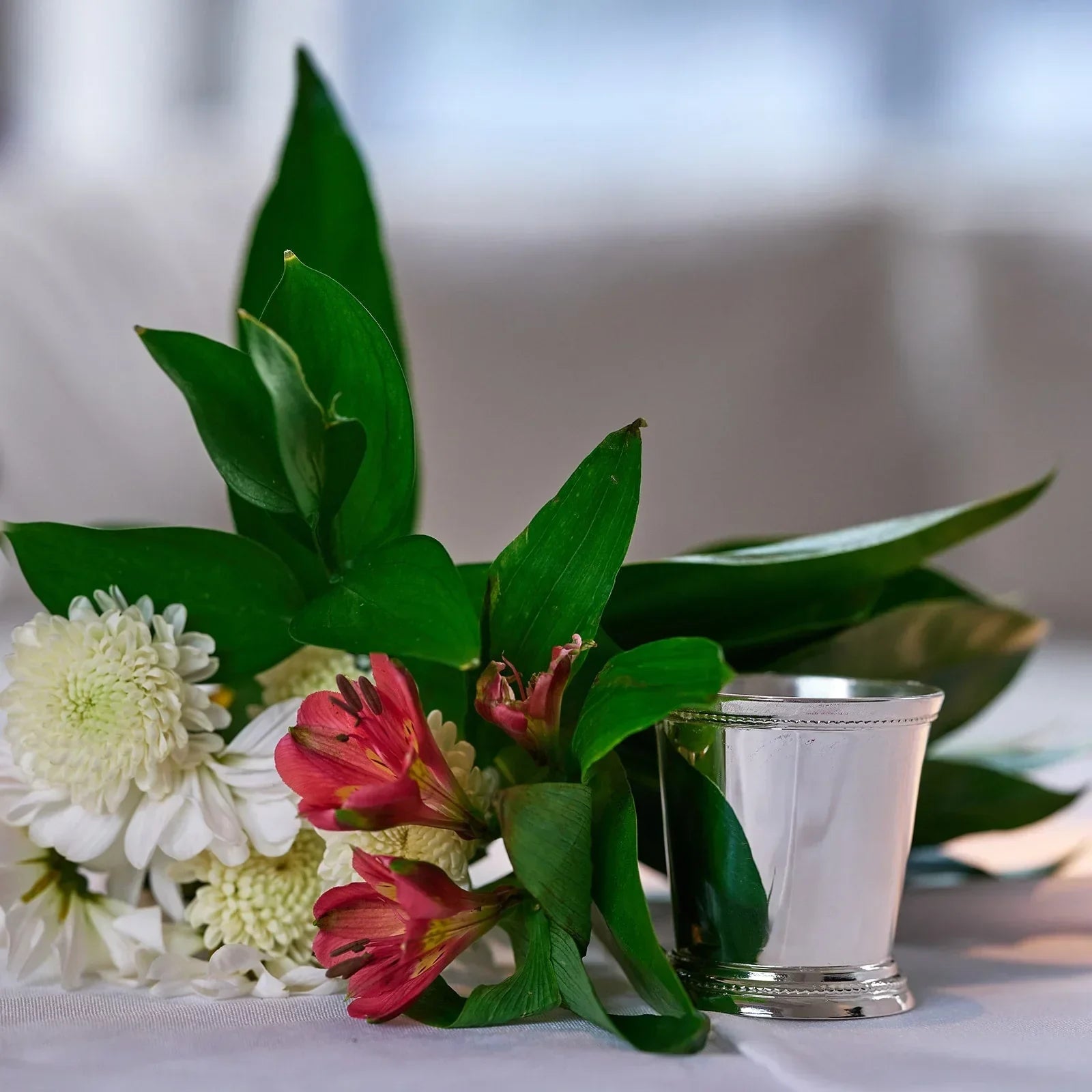 Krysaliis Silverplate Beaded Mint Julep Cup - 5oz - The Mayfair Hall