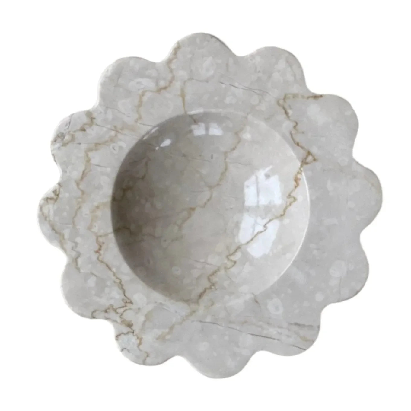 Marble Mini Sun Scoop in Oyster - The Mayfair Hall