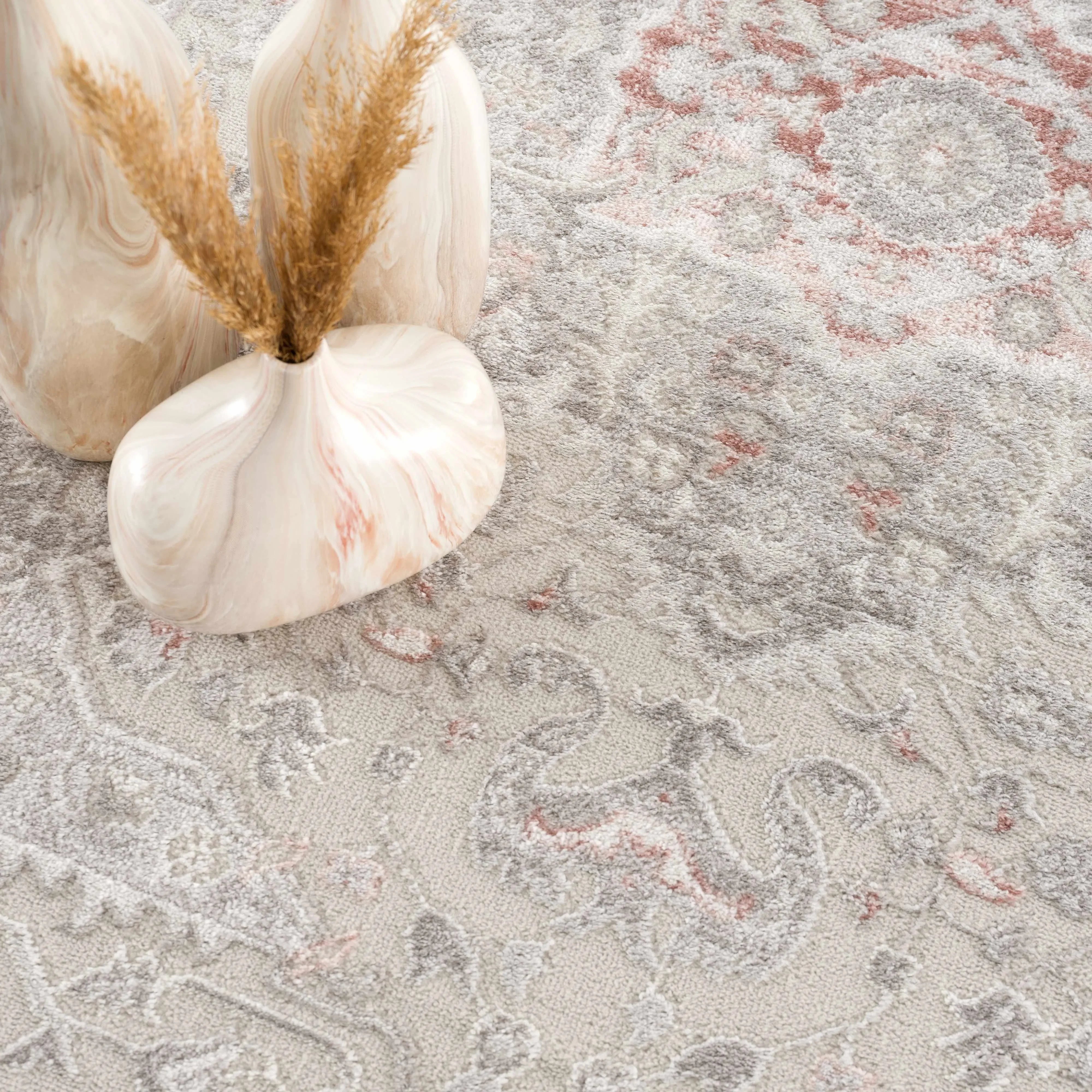 Damla Distressed Pink Hues Rug - Limited Edition - The Mayfair Hall