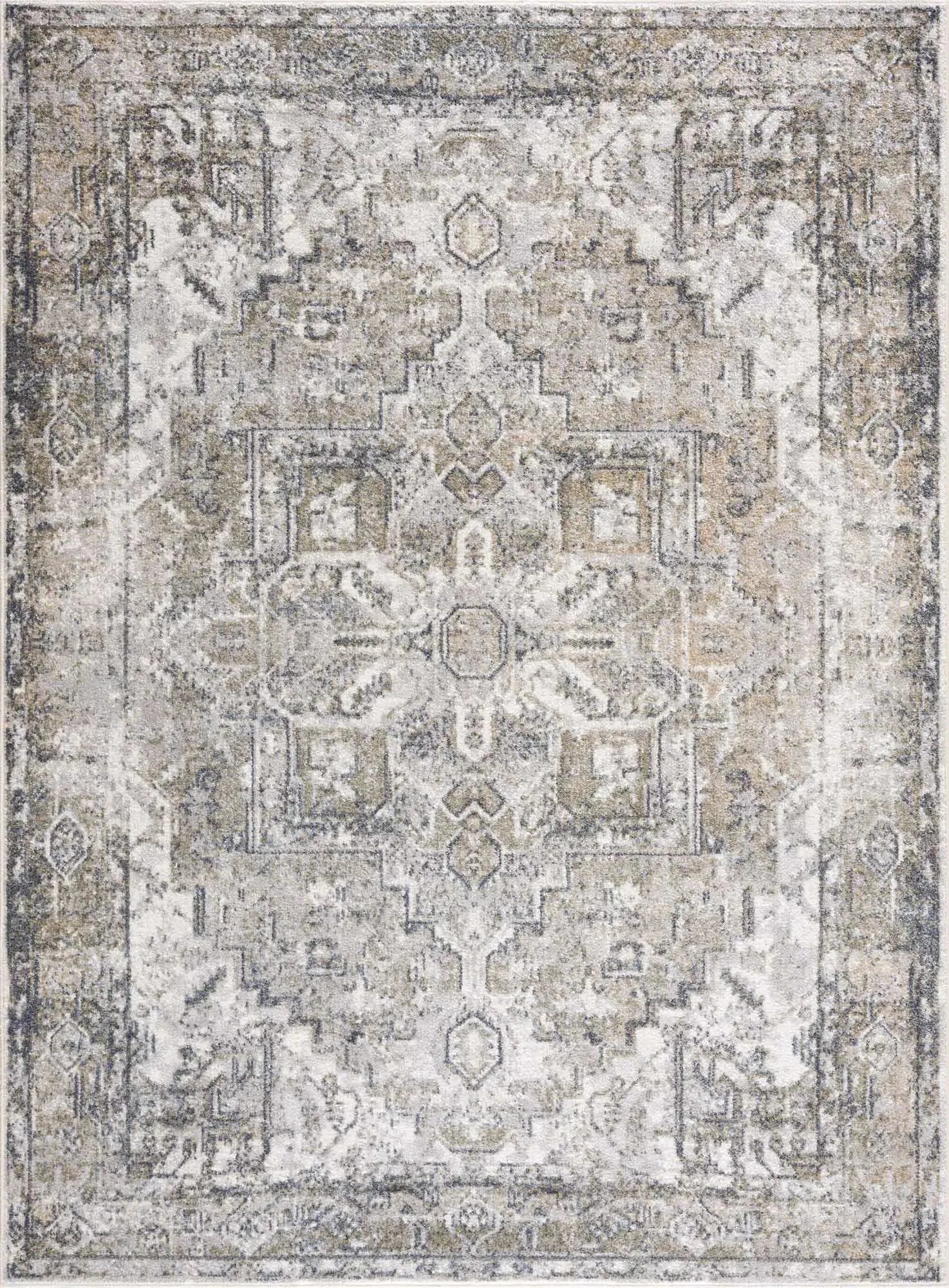 Olive Hera Washable Area Rug - The Mayfair Hall