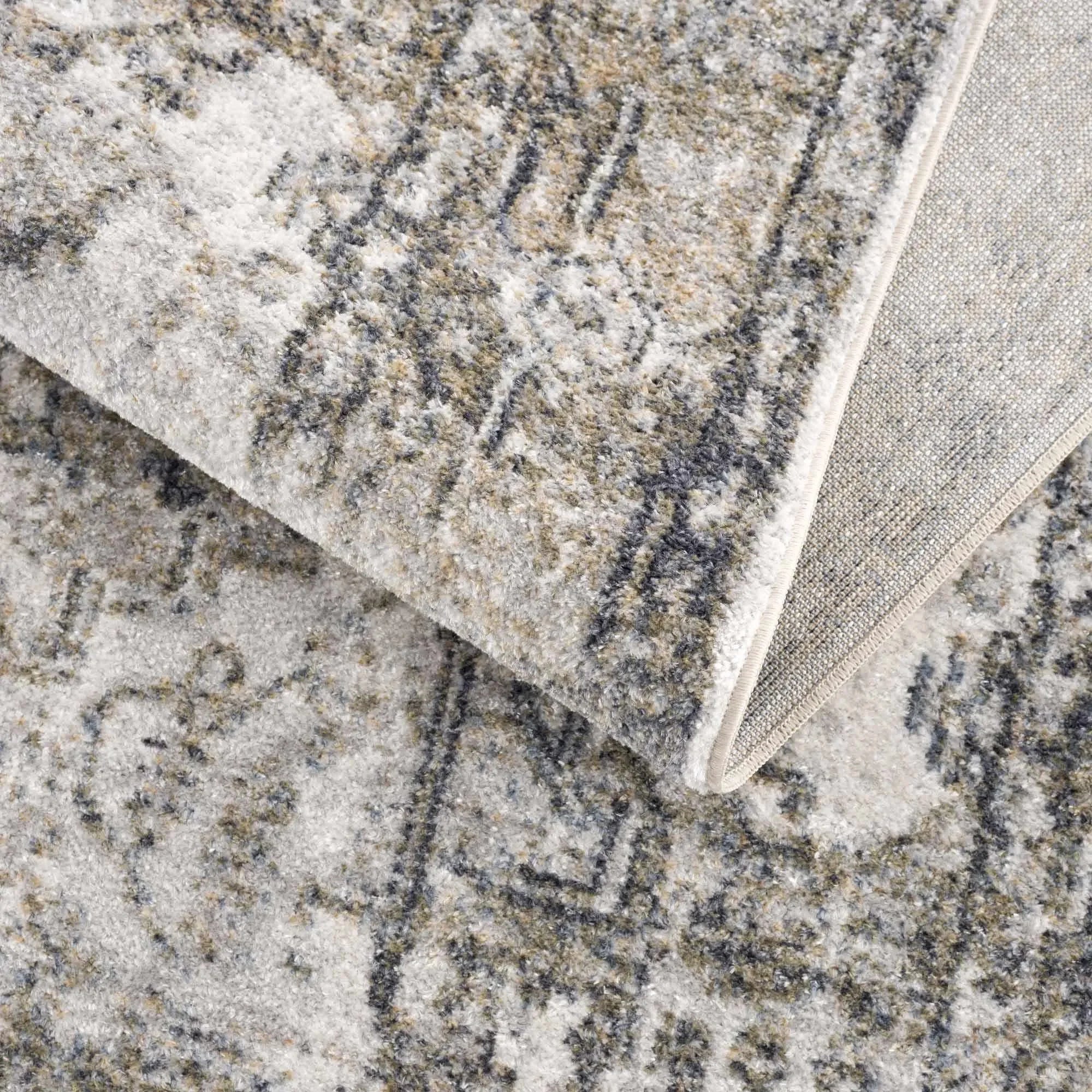 Olive Hera Washable Area Rug - The Mayfair Hall