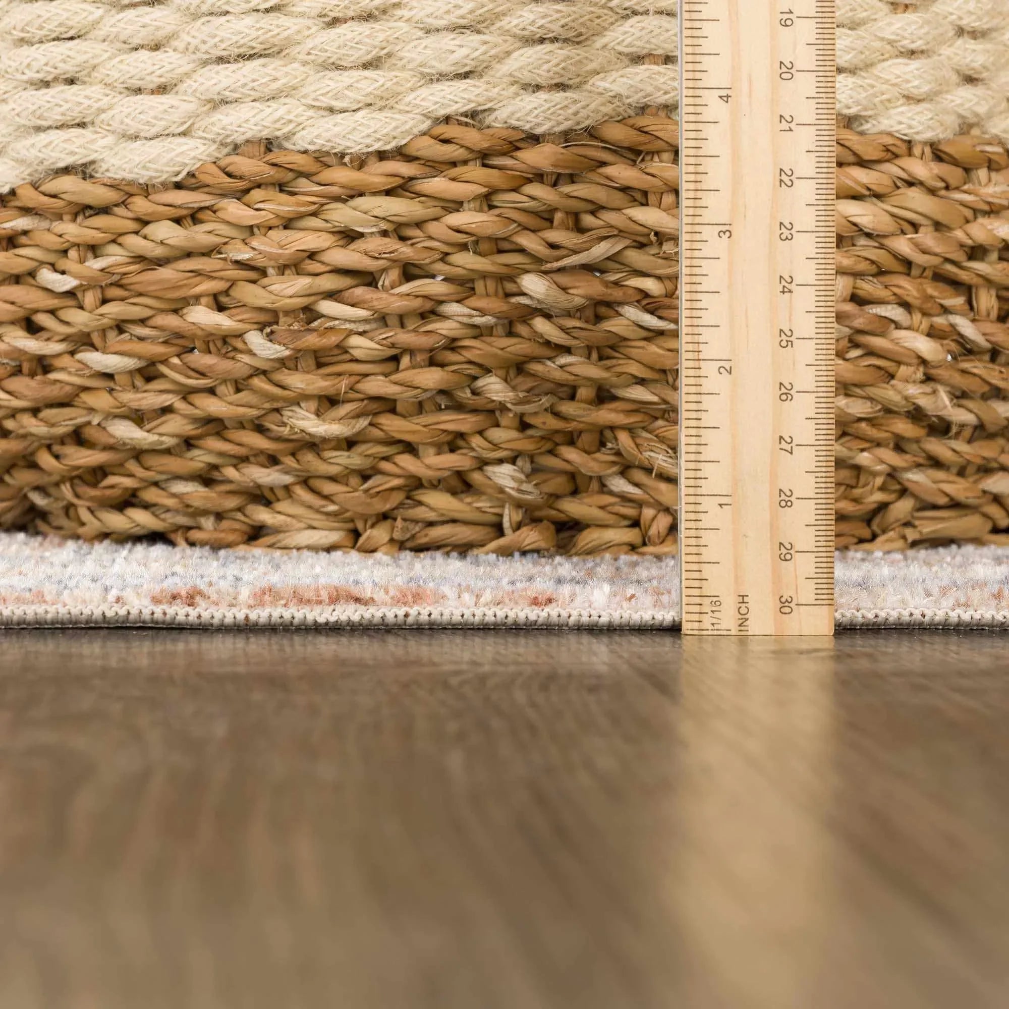 Arias Beige Blue Washable Area Rug - The Mayfair Hall