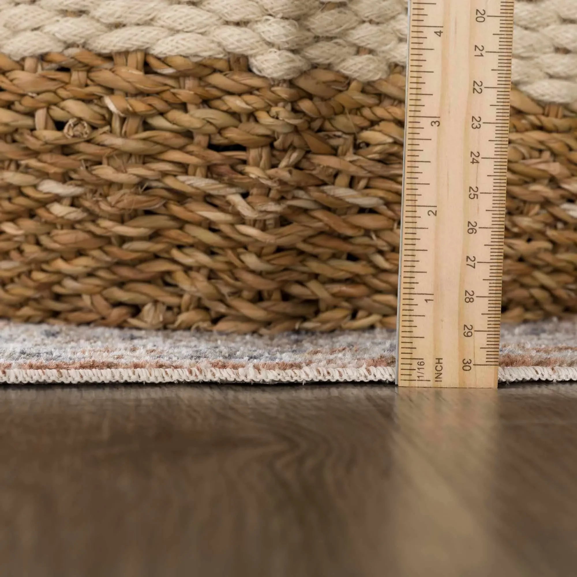 Gael Rust Polyester Area Rug - The Mayfair Hall