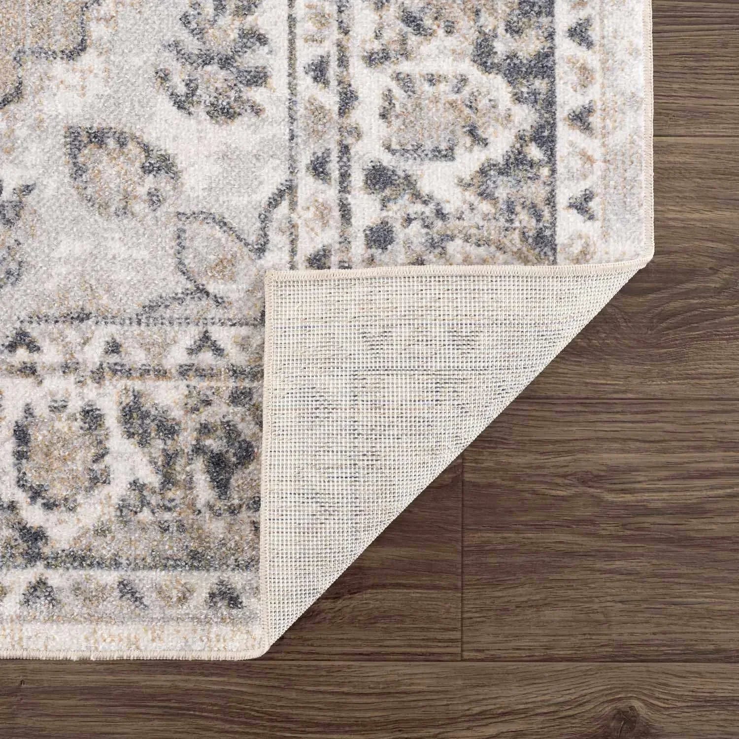 Rudo Beige Washable Area Rug - The Mayfair Hall