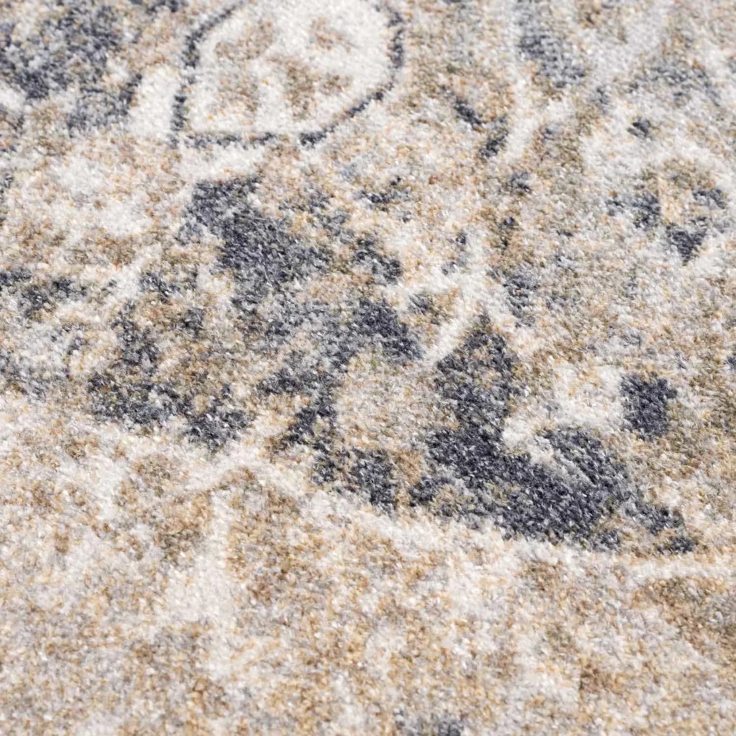 Rudo Beige Washable Area Rug - The Mayfair Hall