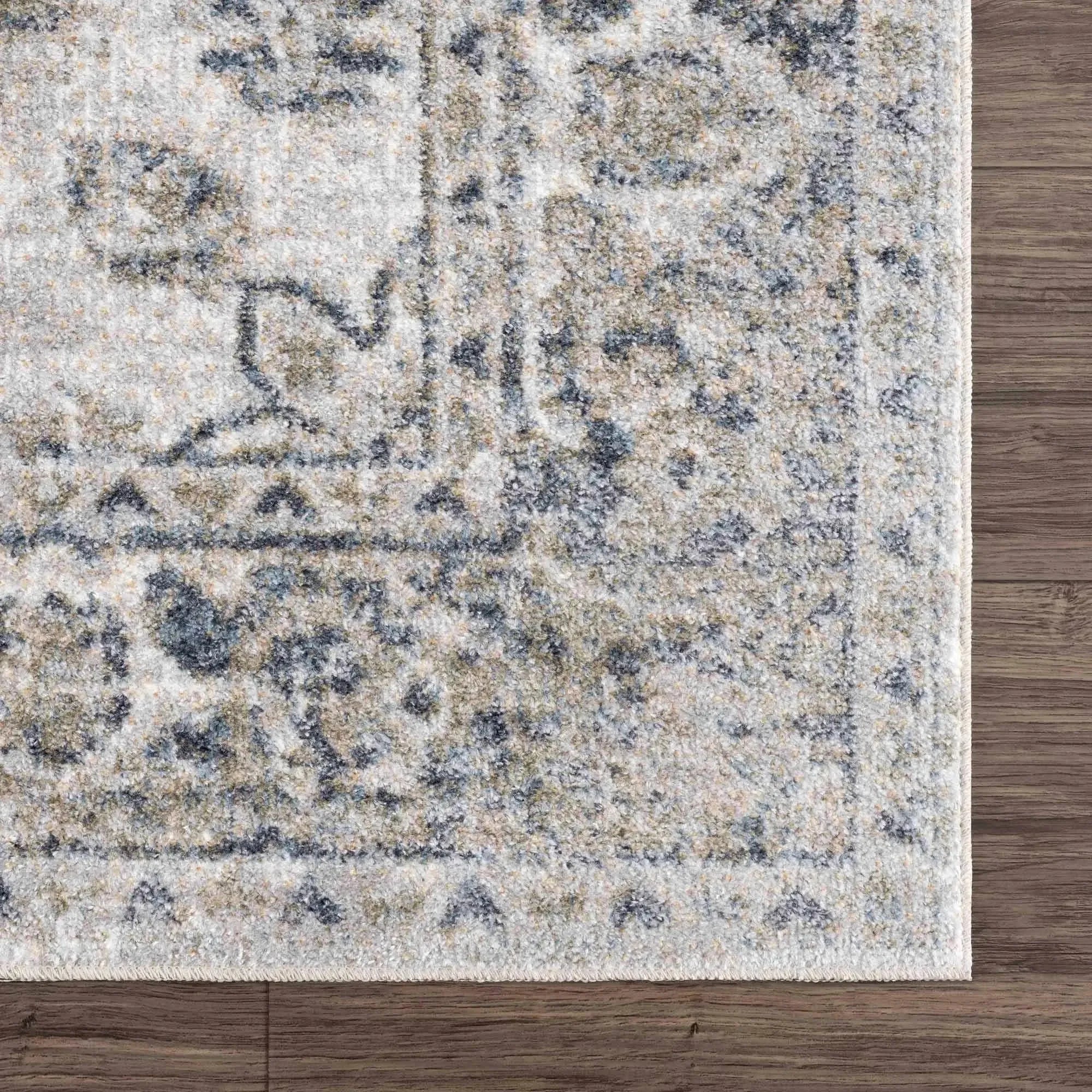 Rudo Blue Washable Area Rug - The Mayfair Hall