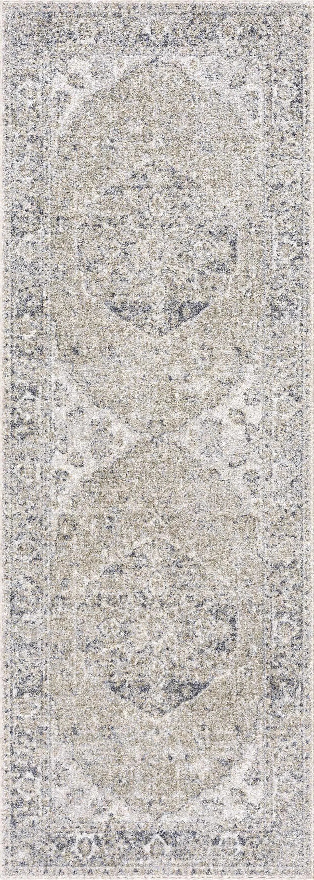 Rudo Blue Washable Area Rug - The Mayfair Hall