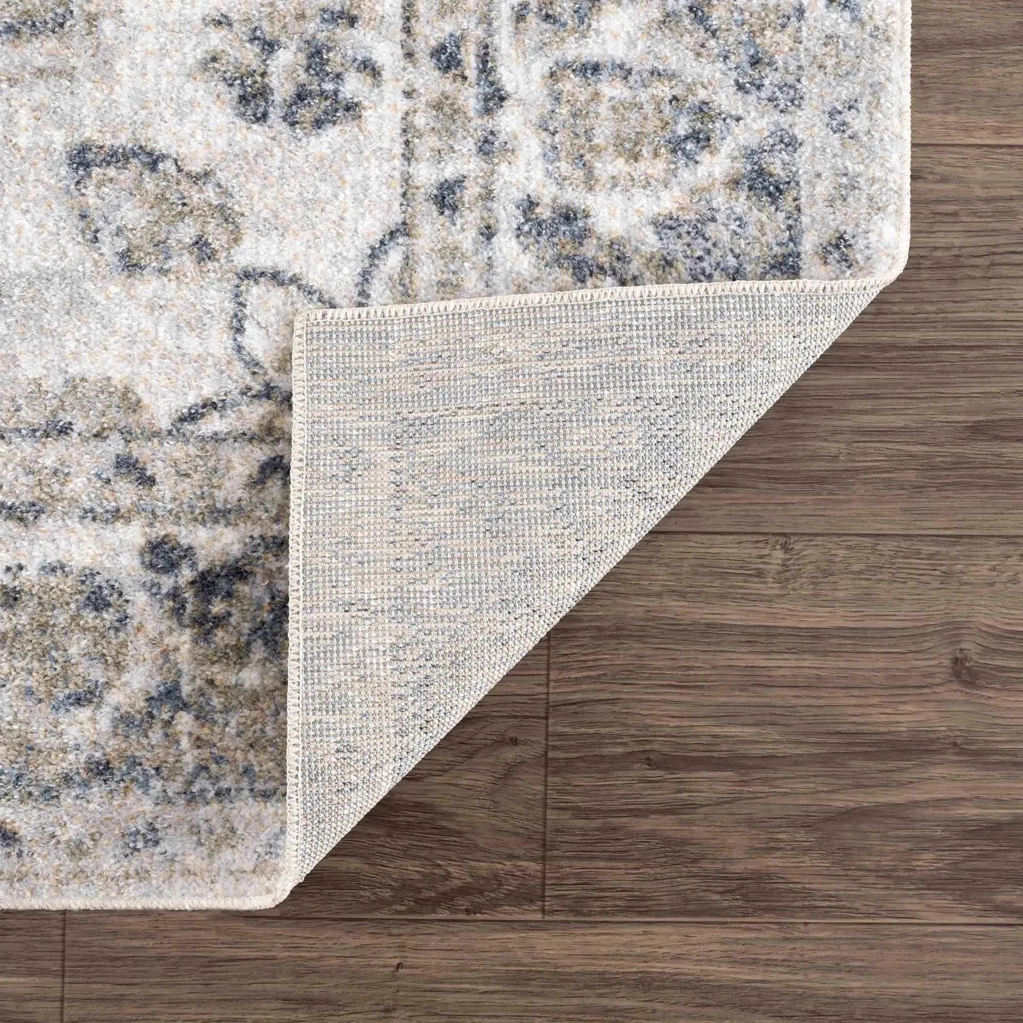 Rudo Blue Washable Area Rug - The Mayfair Hall