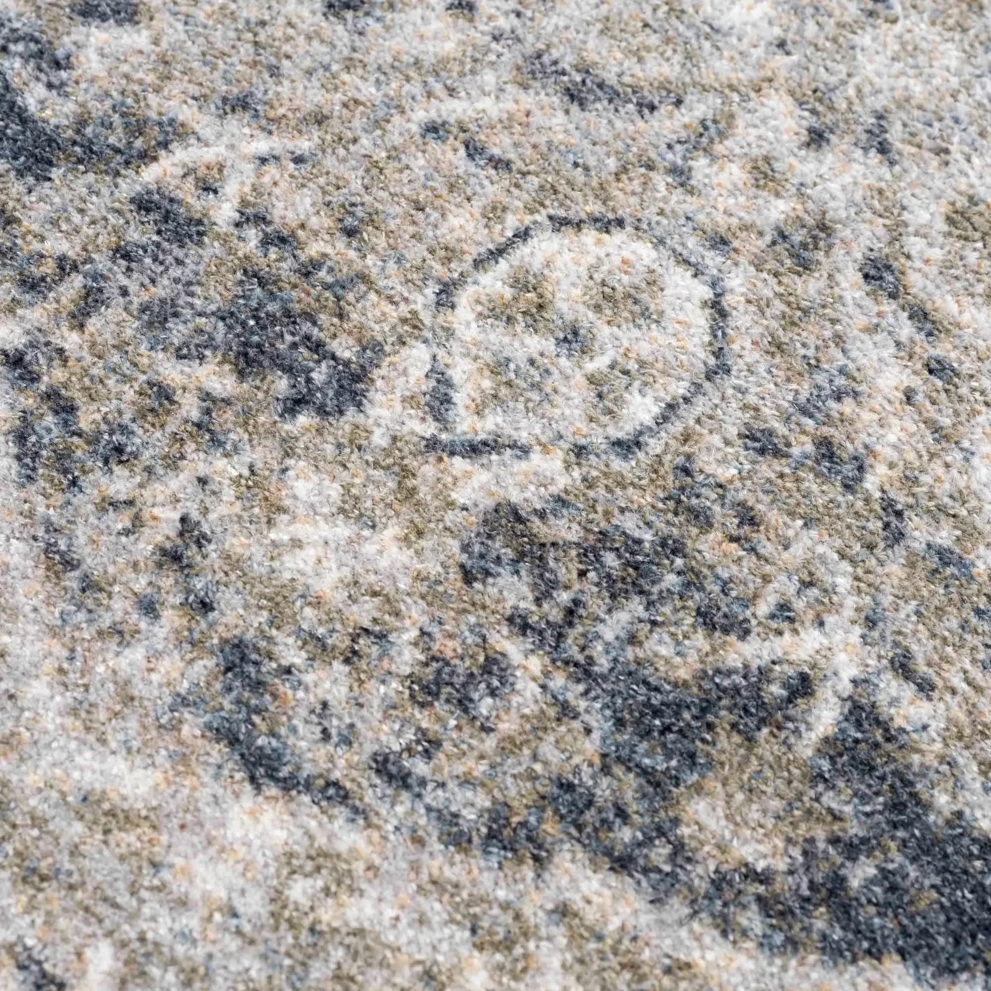 Rudo Blue Washable Area Rug - The Mayfair Hall