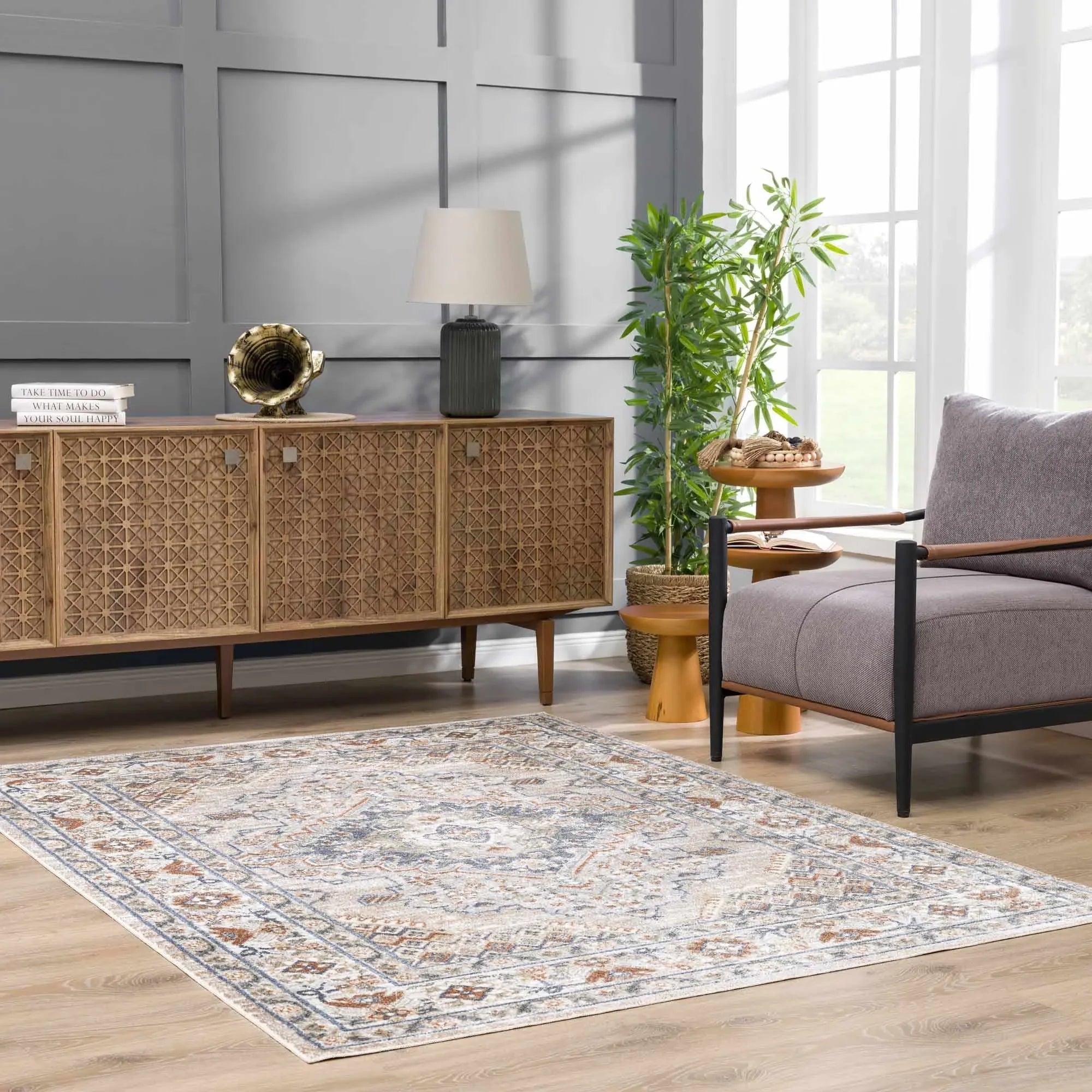 Erez Washable Area Rug - The Mayfair Hall