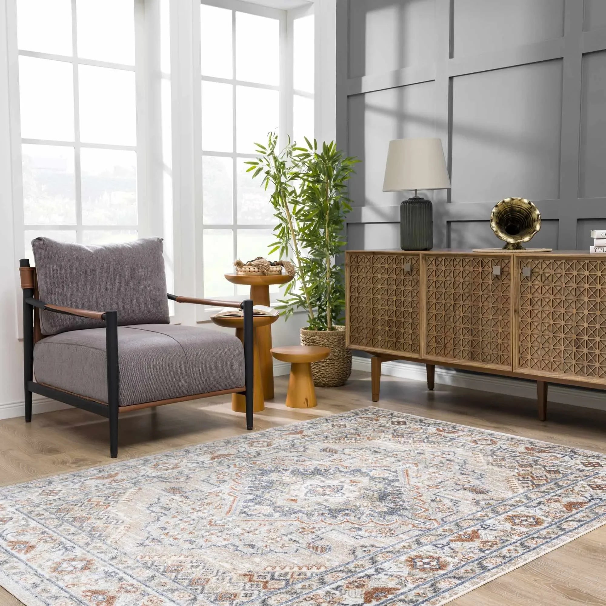 Erez Washable Area Rug - The Mayfair Hall