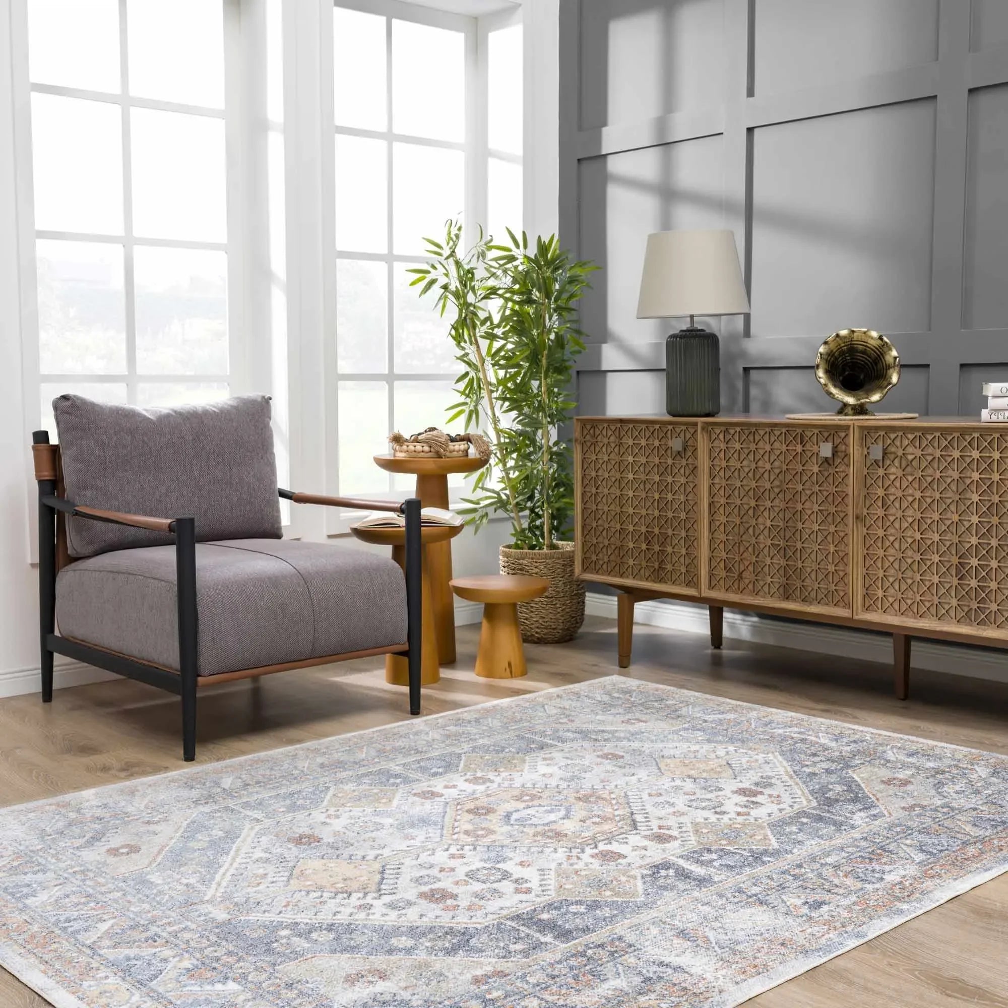 Afya Washable Area Rug - The Mayfair Hall