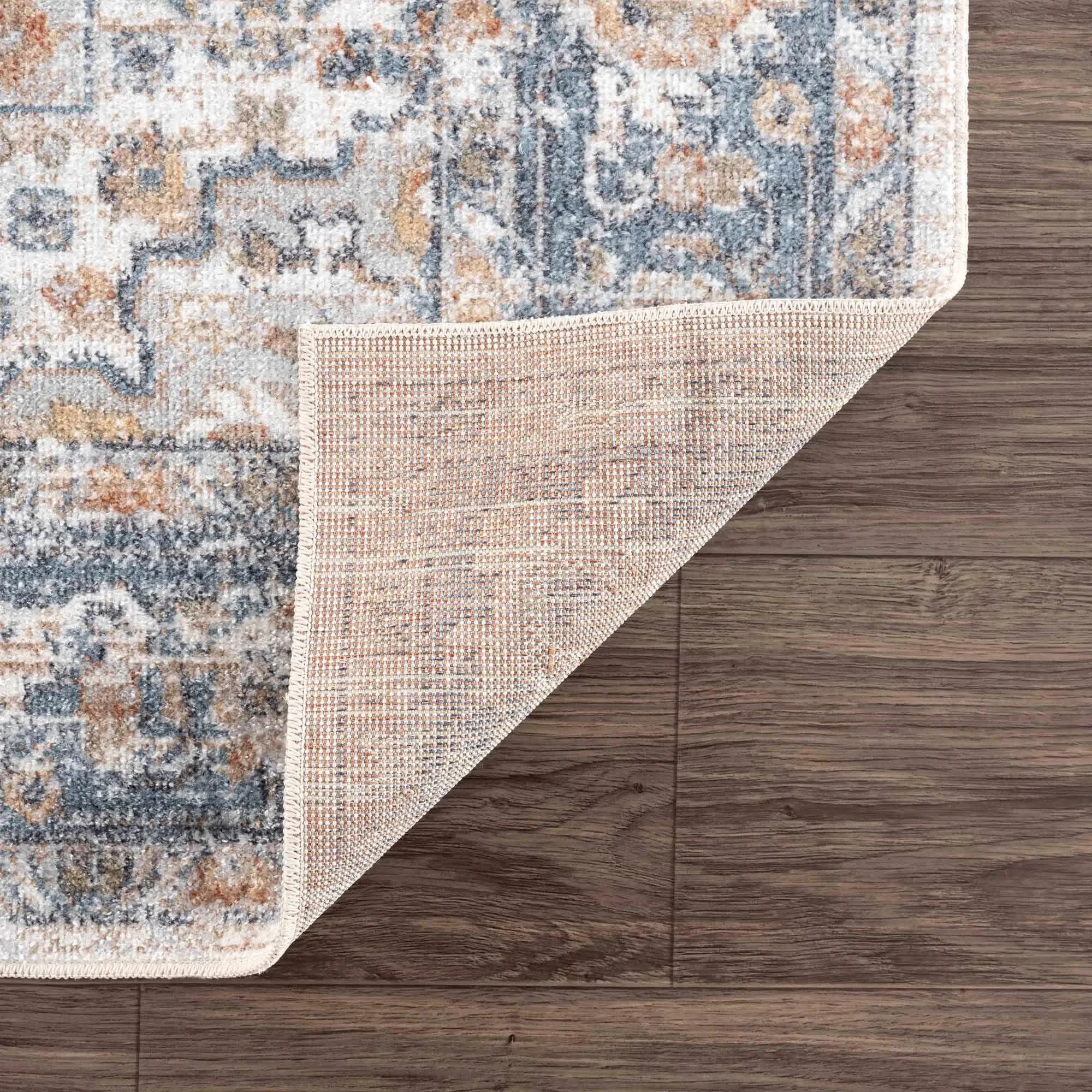 Ezri Cream Washable Area Rug - The Mayfair Hall