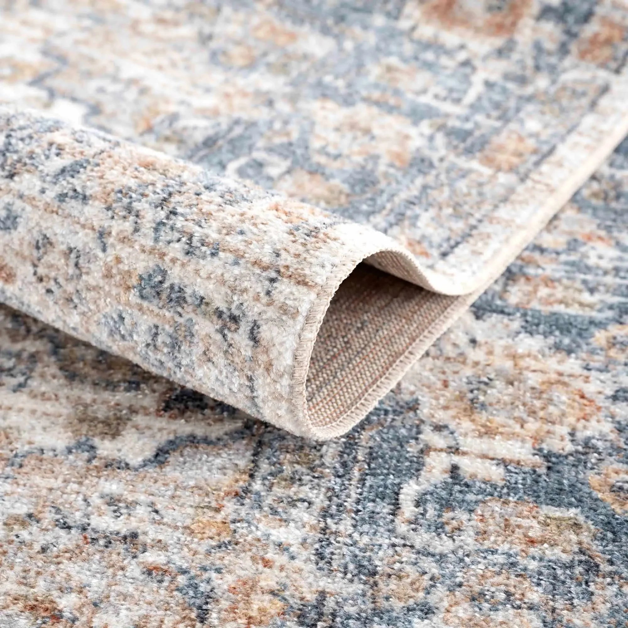 Ezri Cream Washable Area Rug - The Mayfair Hall