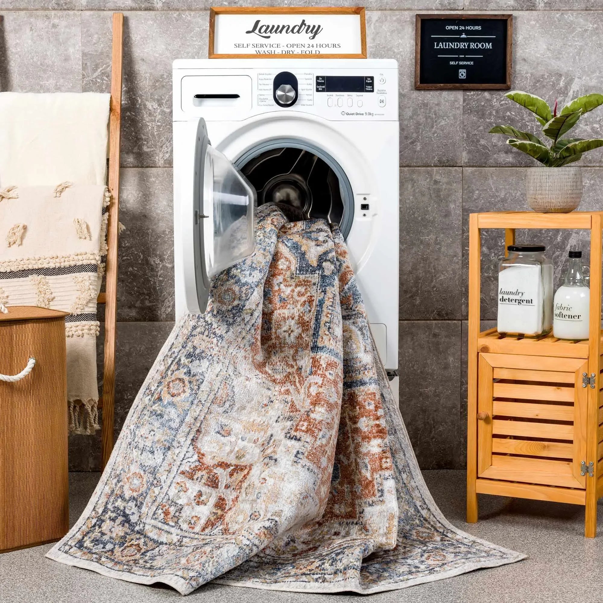 Neta Washable Area Rug - The Mayfair Hall
