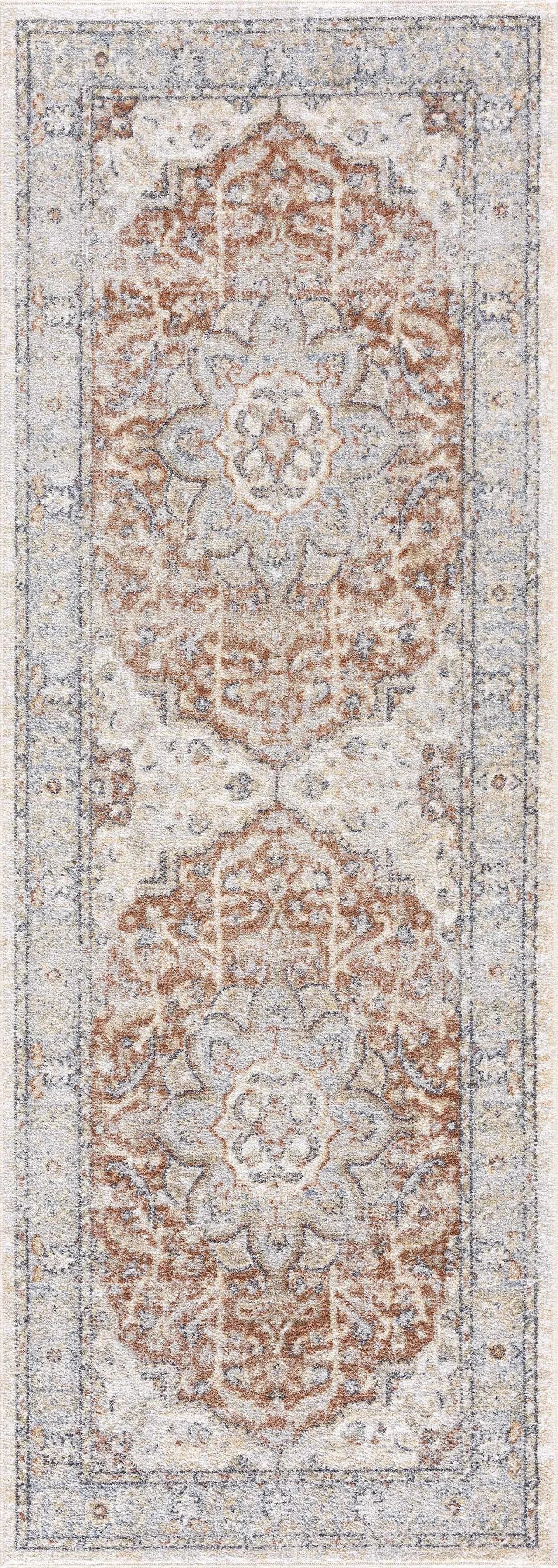 Emke Cream Washable Area Rug - The Mayfair Hall