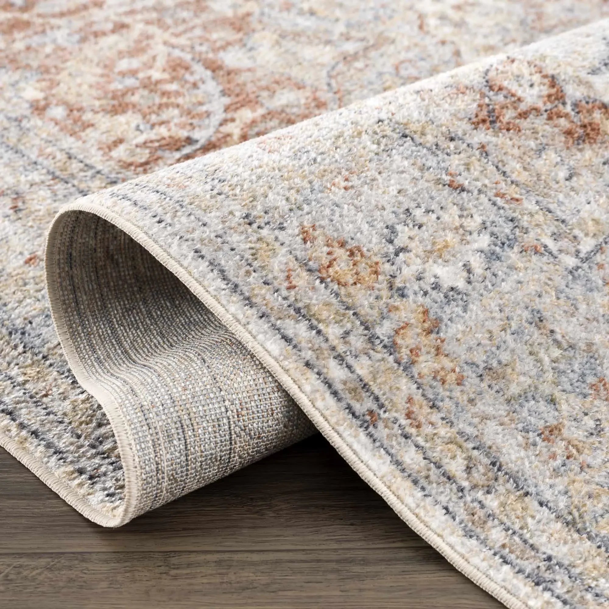 Emke Cream Washable Area Rug - The Mayfair Hall