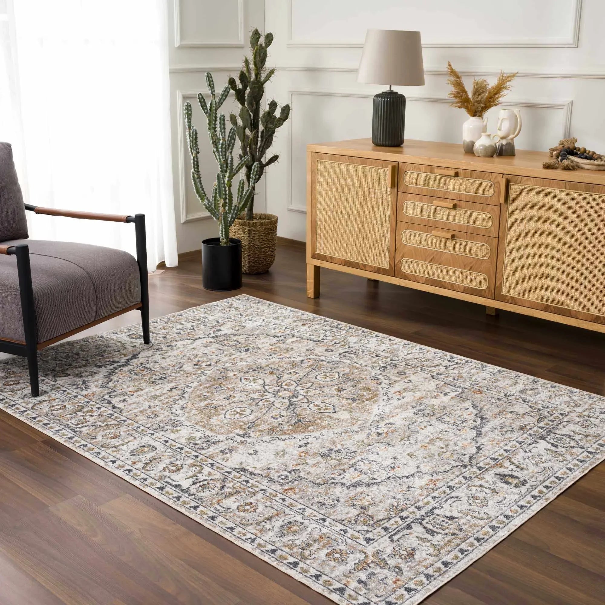 Hiti Cream Washable Performance Rug - The Mayfair Hall