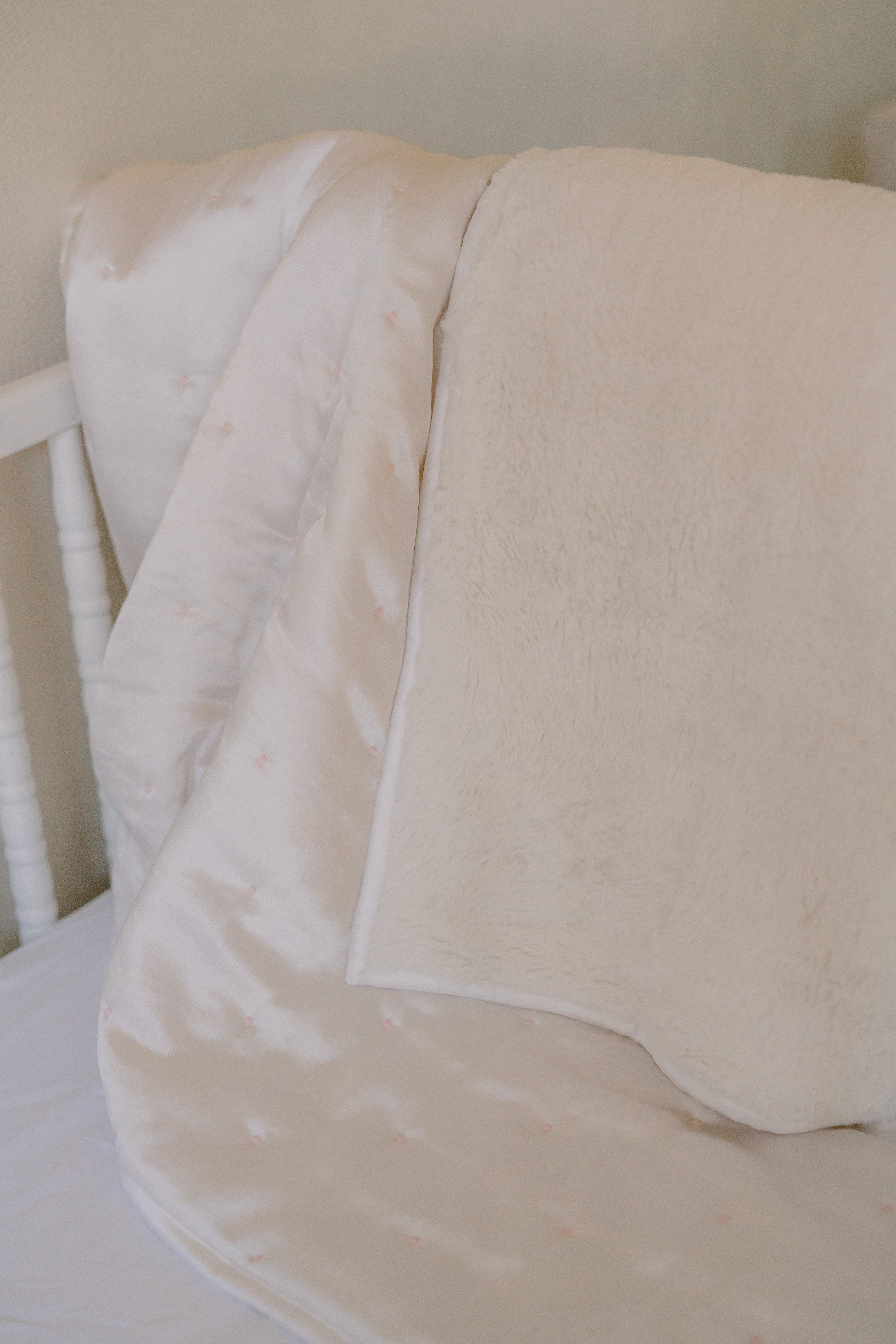 BABY SATIN FUR BLANKET