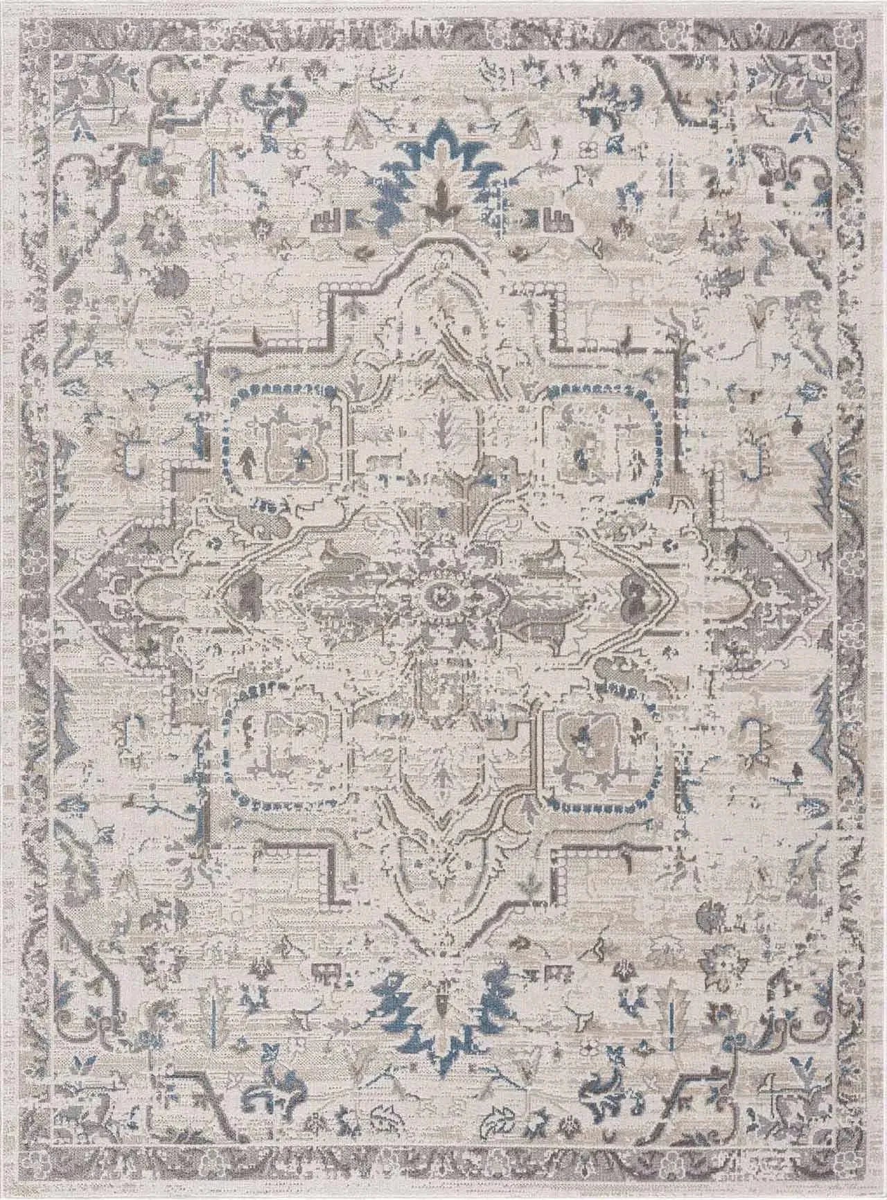 Cabacungan Cream Washable Area Rug - Clearance - The Mayfair Hall