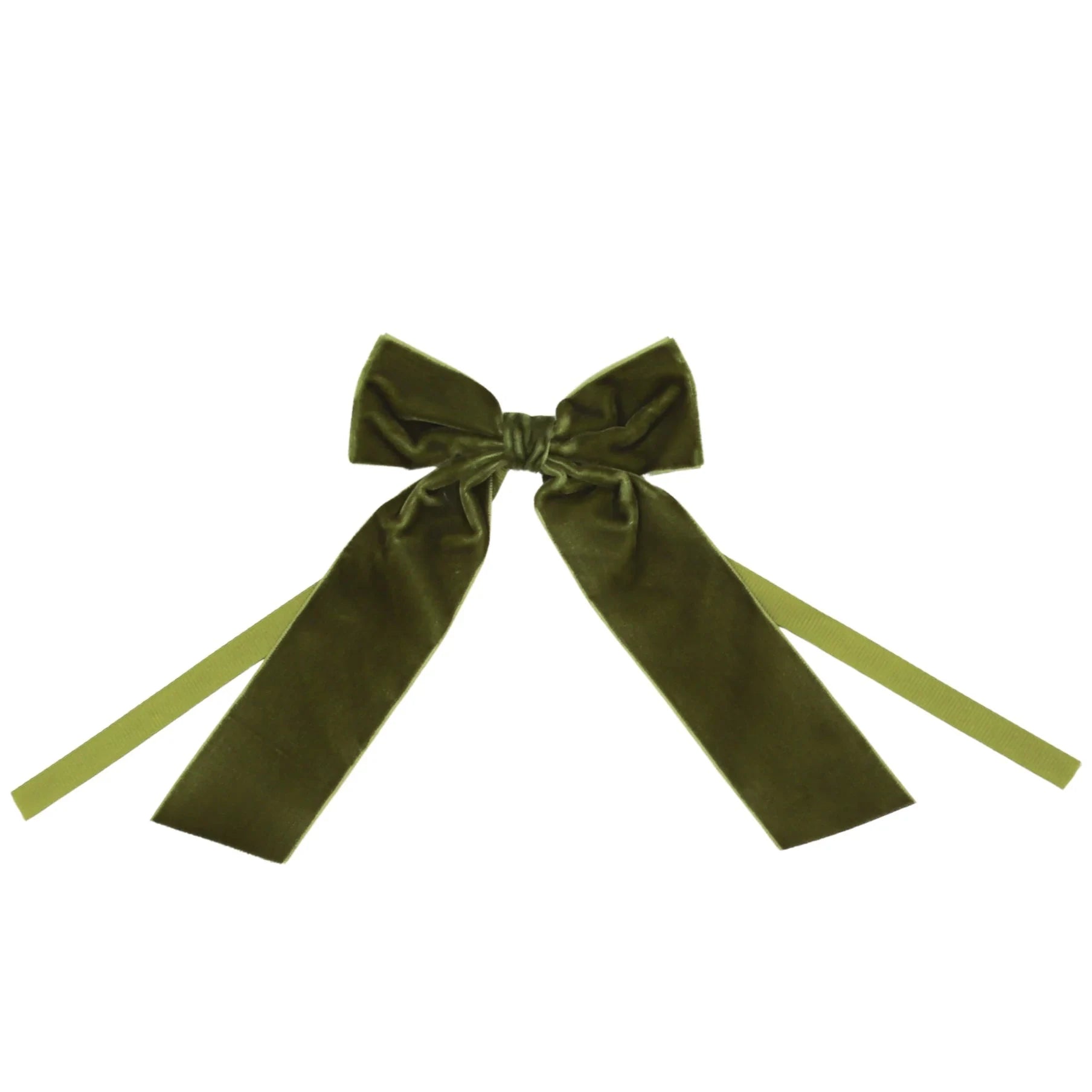 Large Forest Green Velvet Napkin Bow Tie - Set of 6