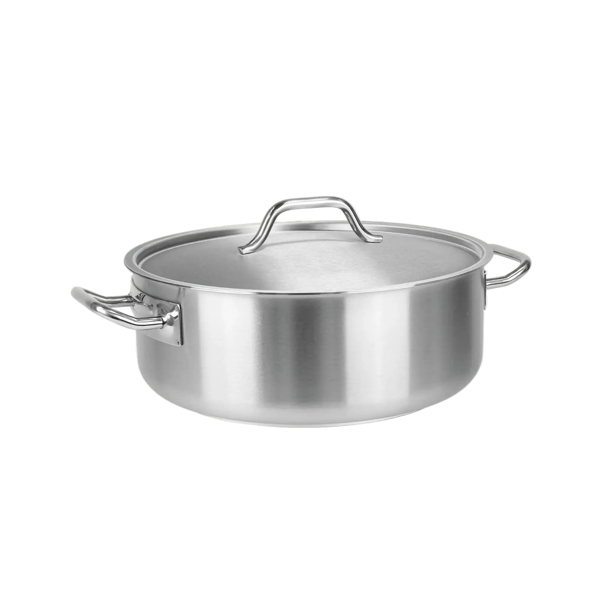 Commercial Stainless Steel Rondeau with Lid by Cristel