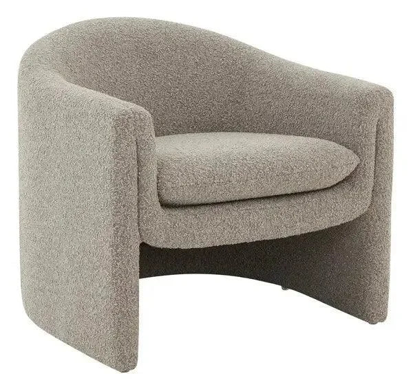 Laylette Boucle Accent Chair in Light Gray - The Mayfair Hall