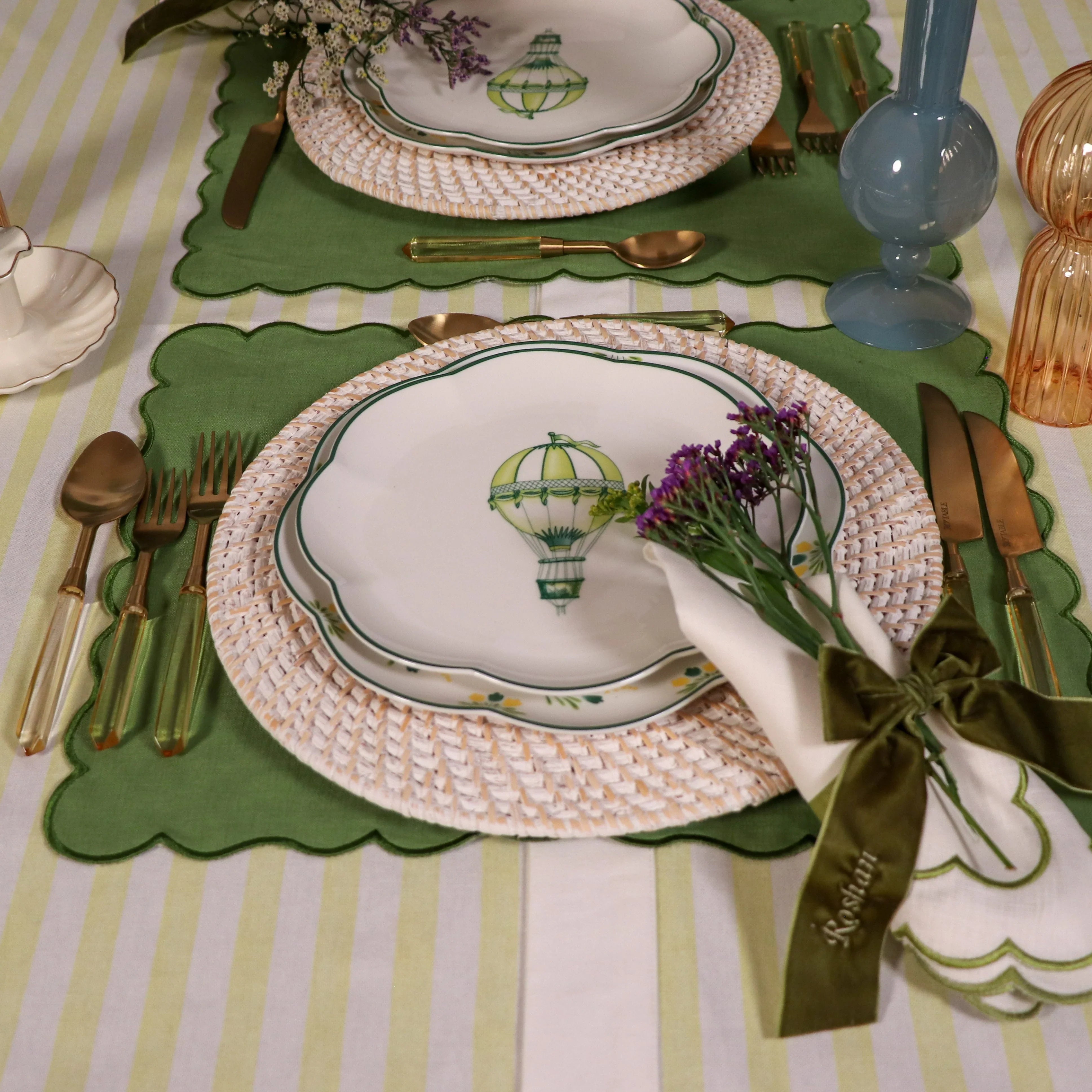 Stainless Steel Cutlery in Gold with Buttercream Yellow Handle (Set of 24)