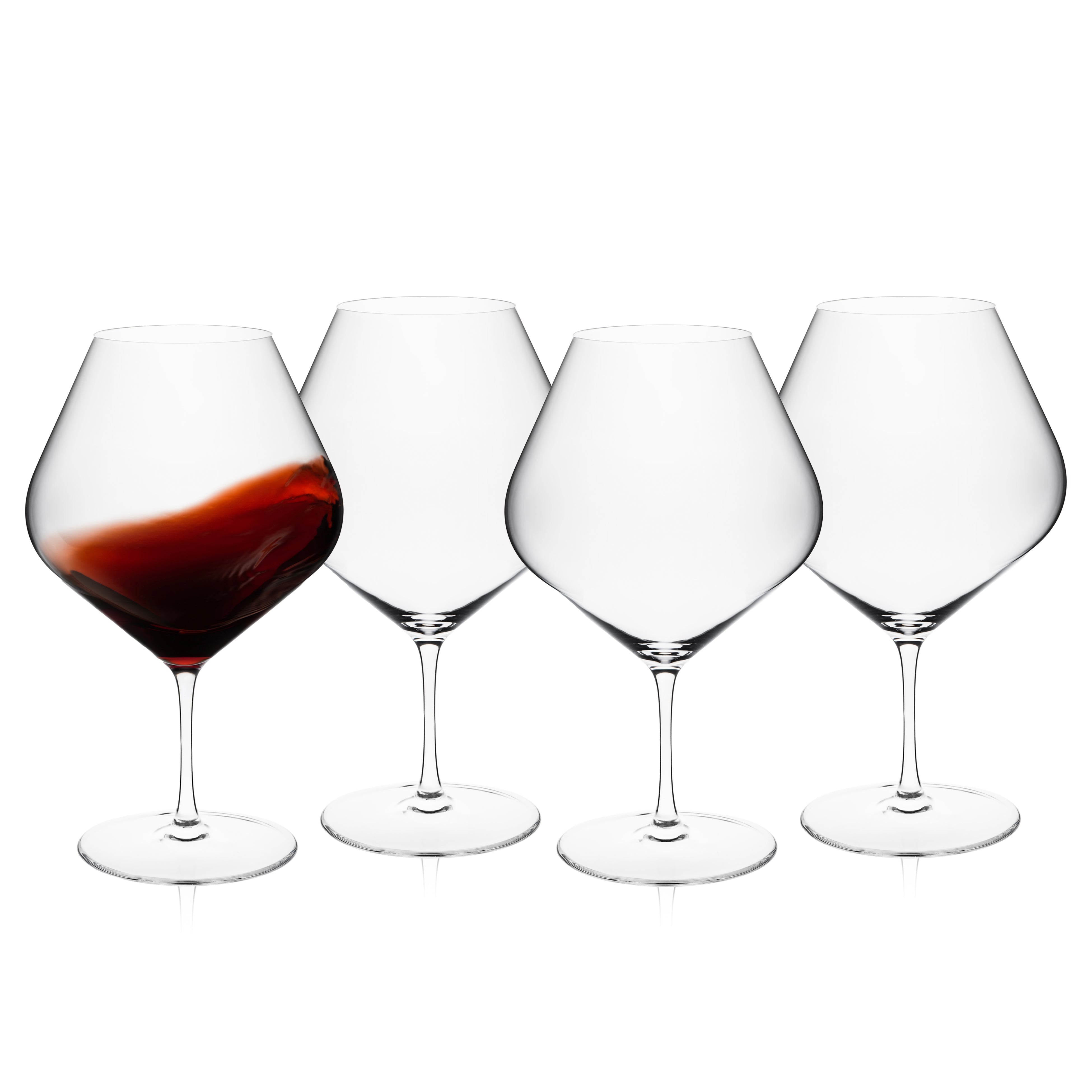 Library Red Wine Glasses, Set of 4