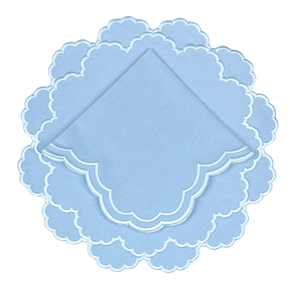 Lillian Placemat - Blue & Blue (Set of 4)