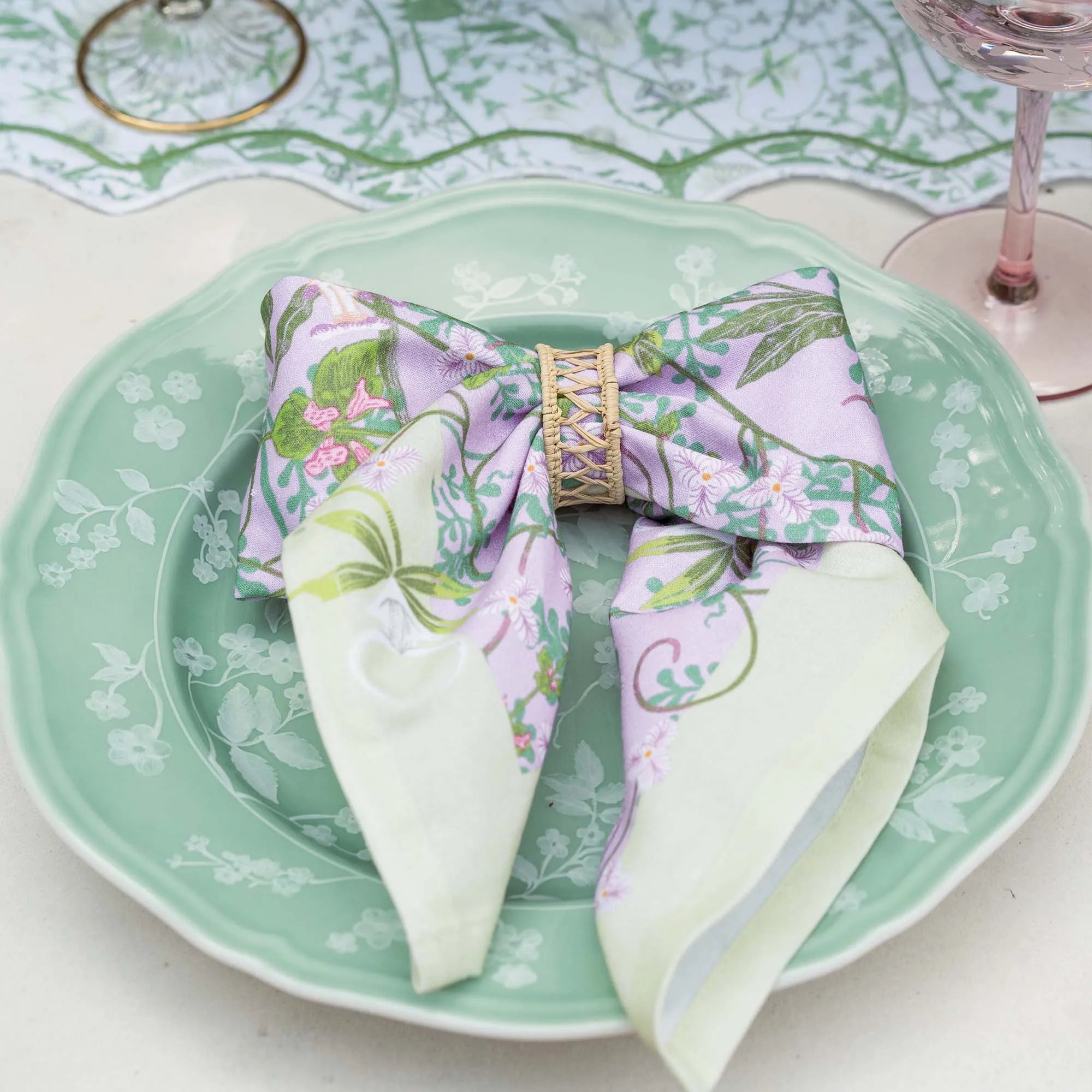 Coquette Lovescape Dinner Napkins - Set of Four - The Mayfair Hall
