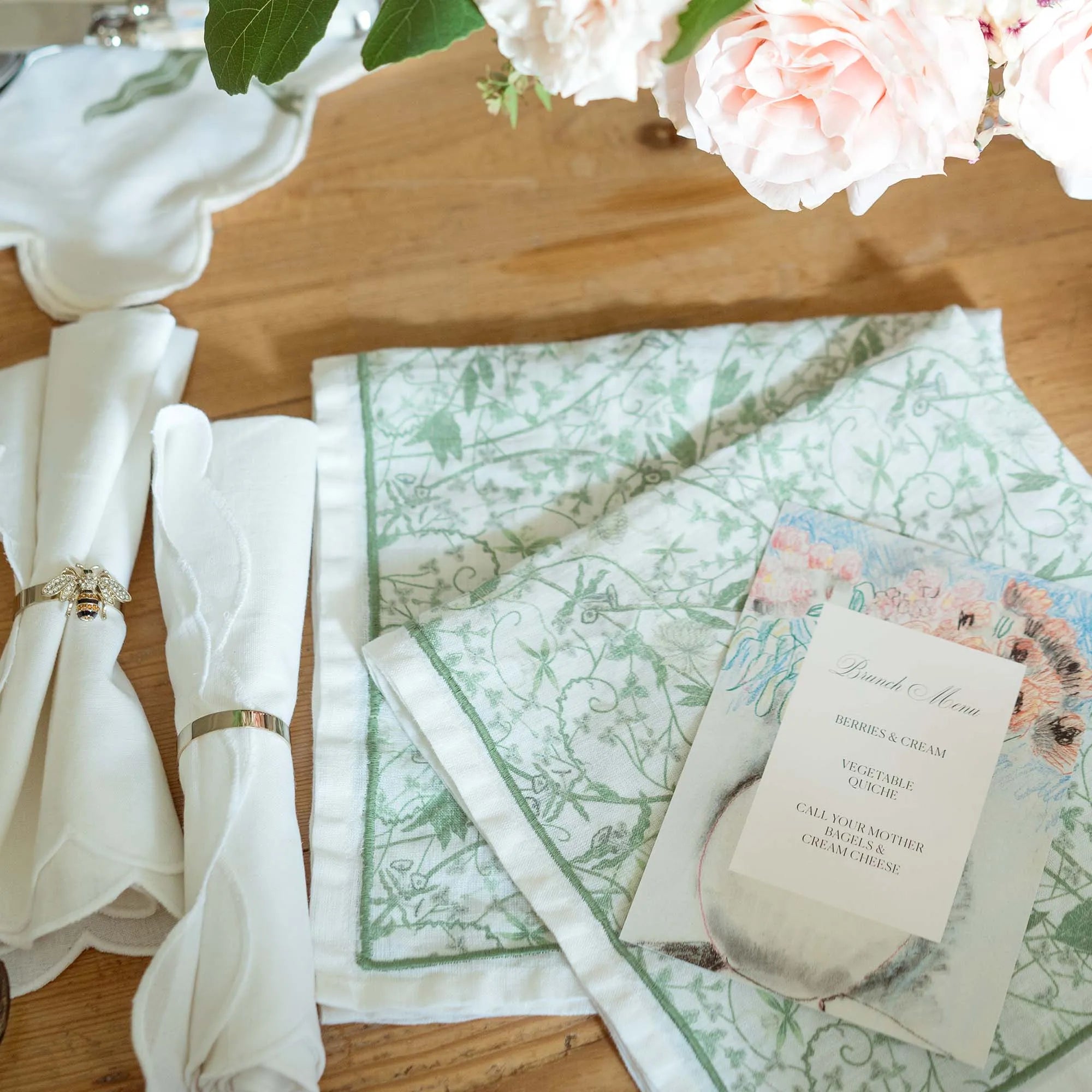Inner Garden Society Dinner Napkins - Set of Four - The Mayfair Hall