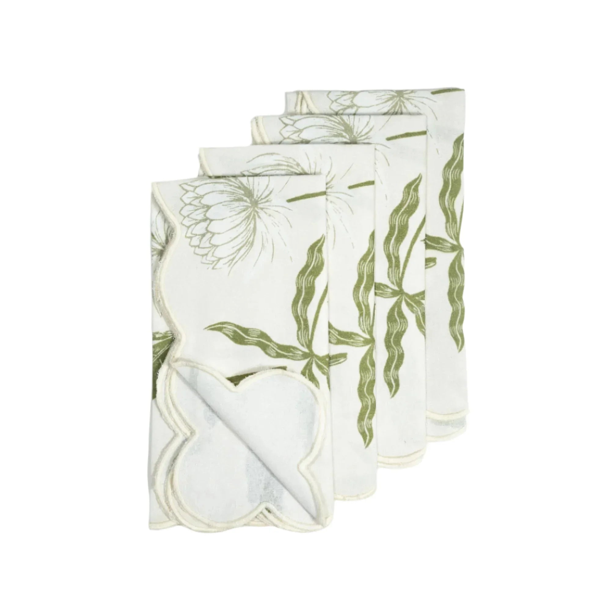 Storytime Dahlias Dinner Napkins - Set of Four - The Mayfair Hall