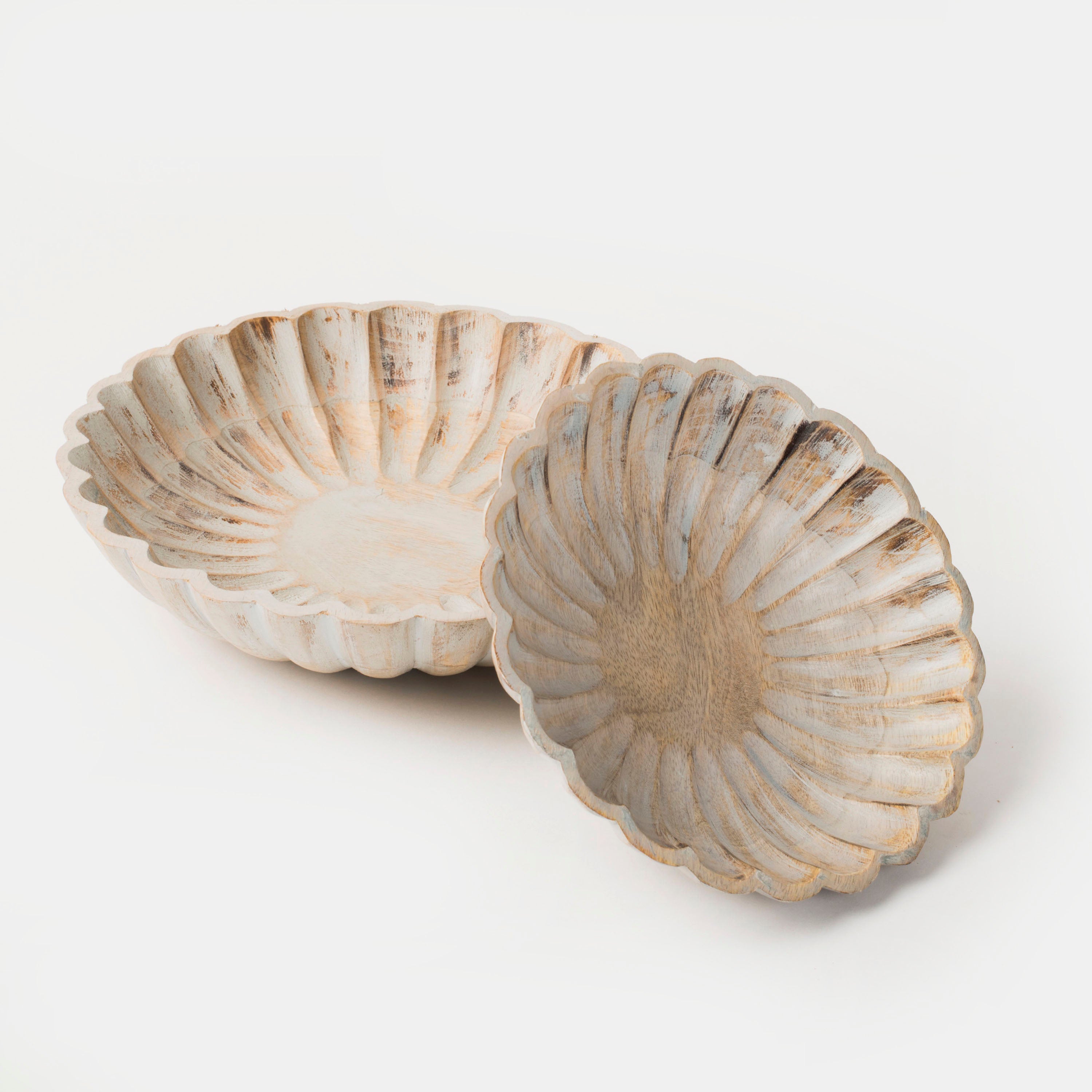 Scallop Serenity Bowls - Greywash