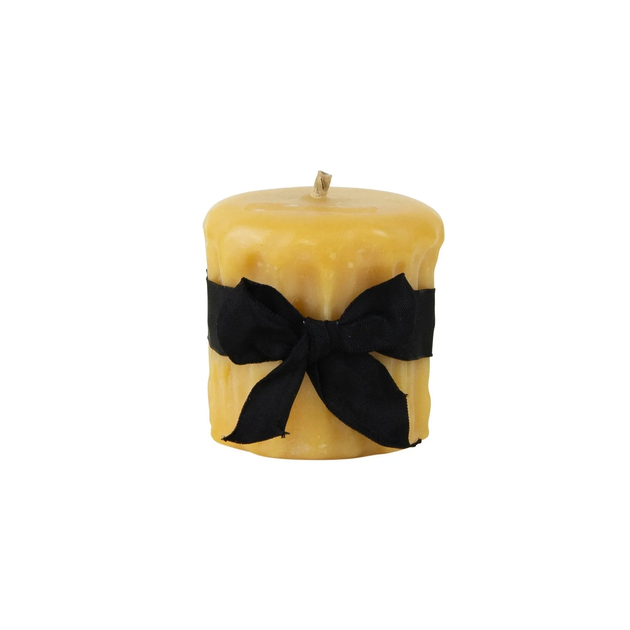Beeswax Drip Pillar Candle - The Mayfair Hall