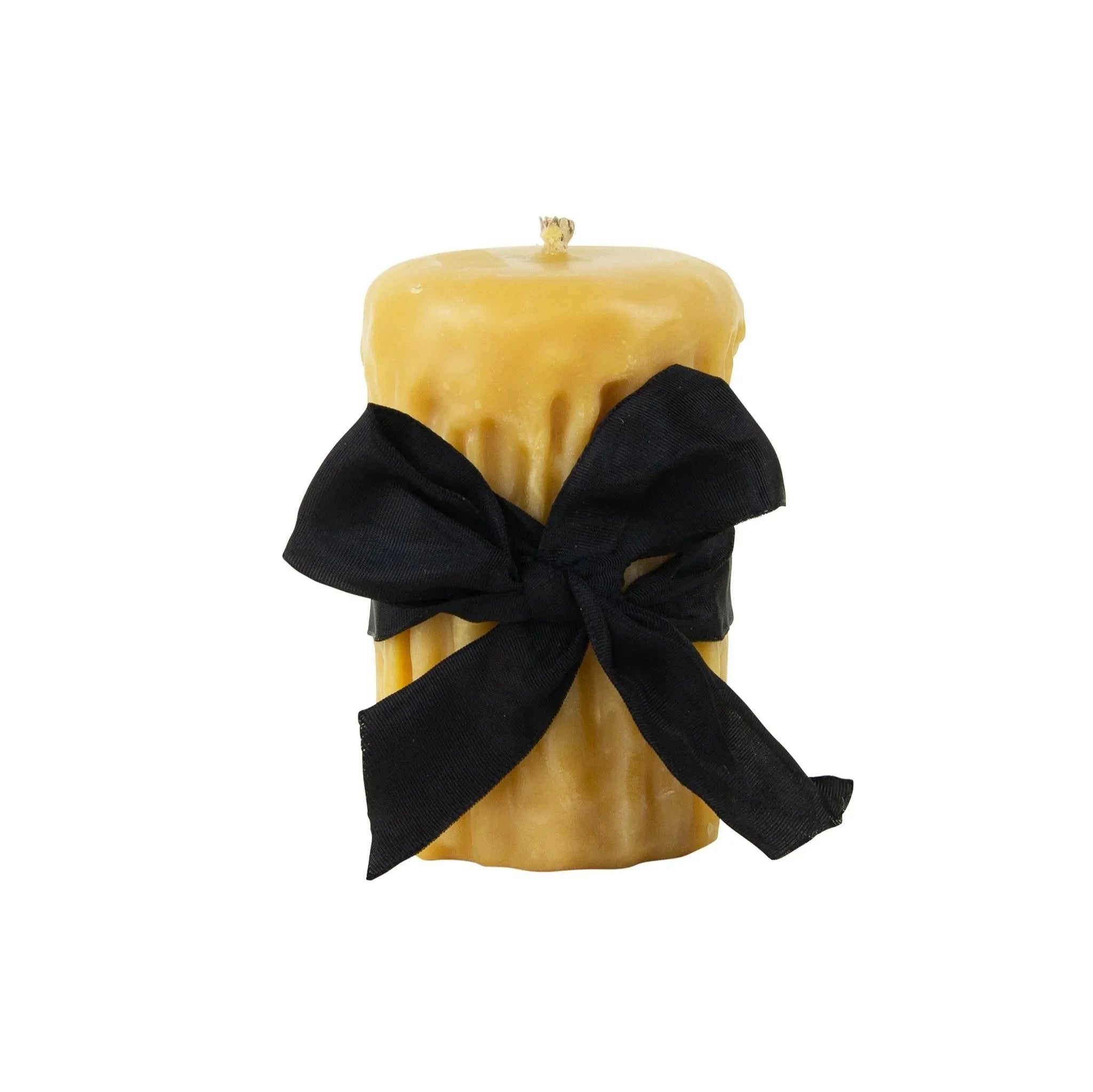 Beeswax Drip Pillar Candle - The Mayfair Hall