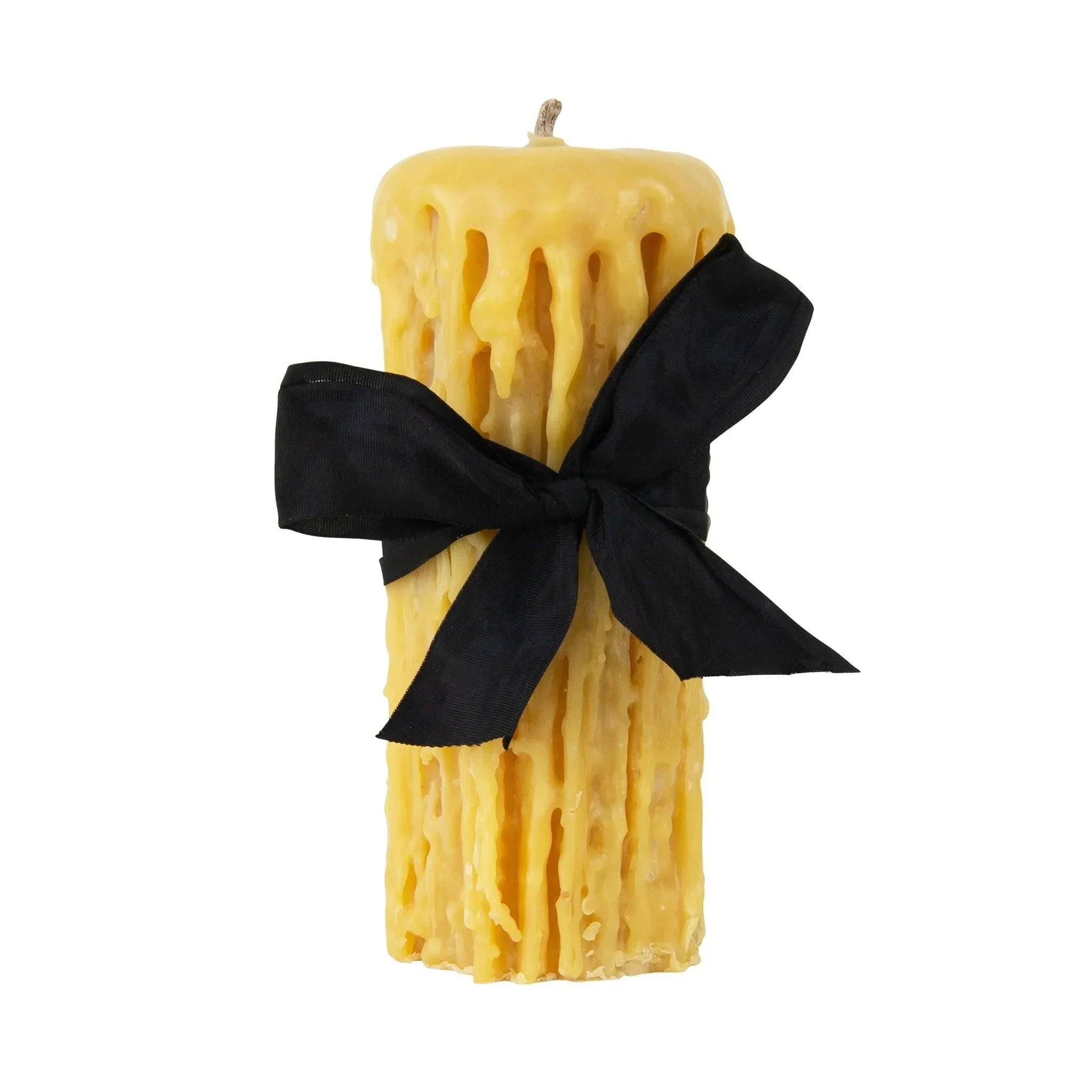 Beeswax Drip Pillar Candle - The Mayfair Hall