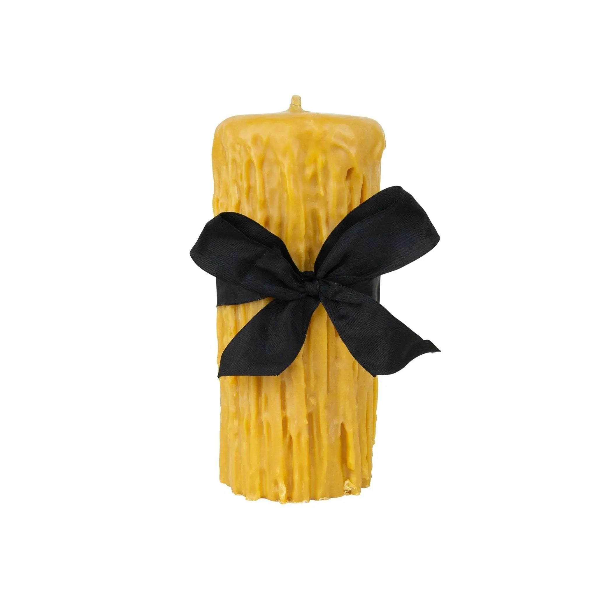 Beeswax Drip Pillar Candle - The Mayfair Hall
